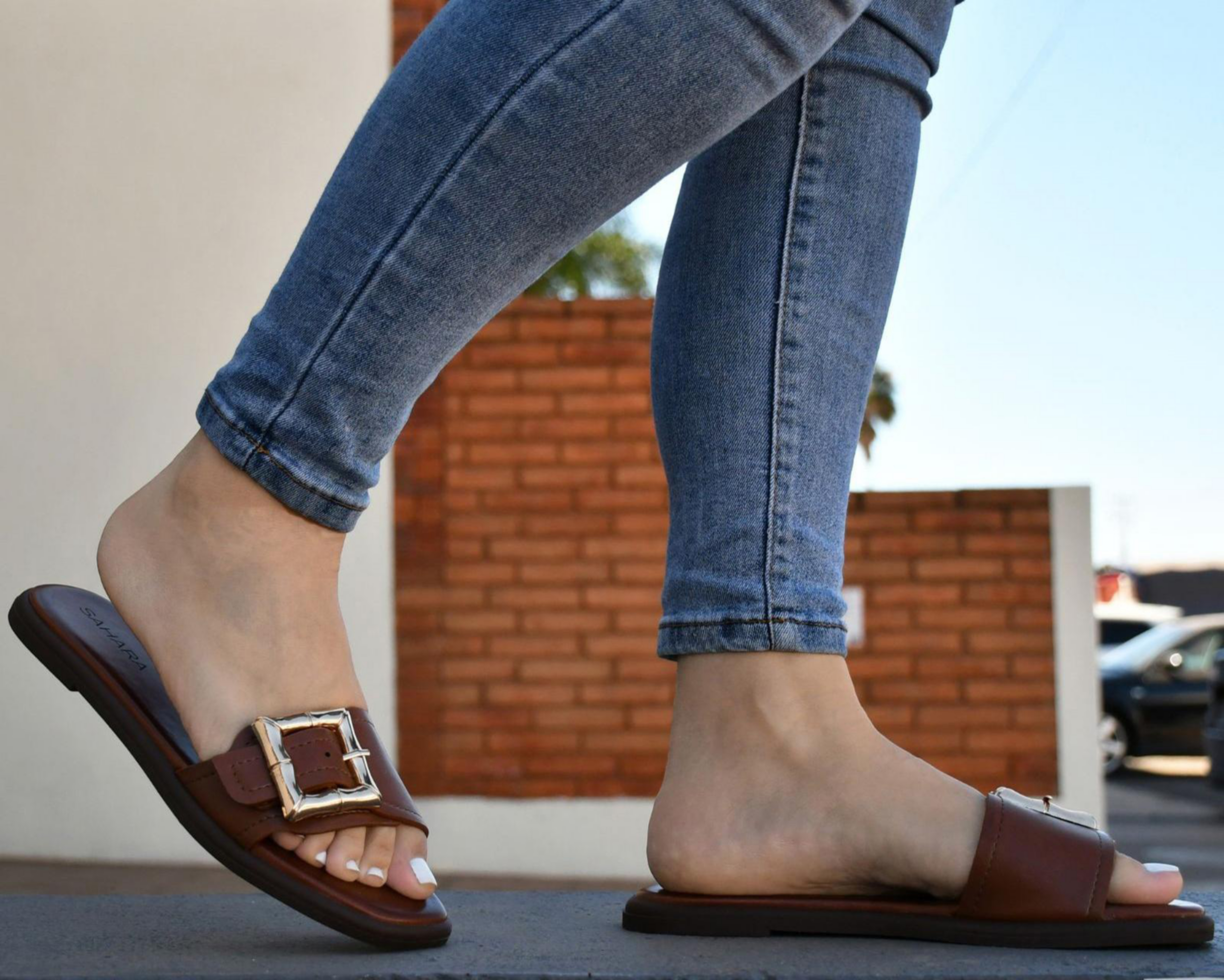 Foto 8 pulgar | Sandalias Casuales Sahara para Mujer
