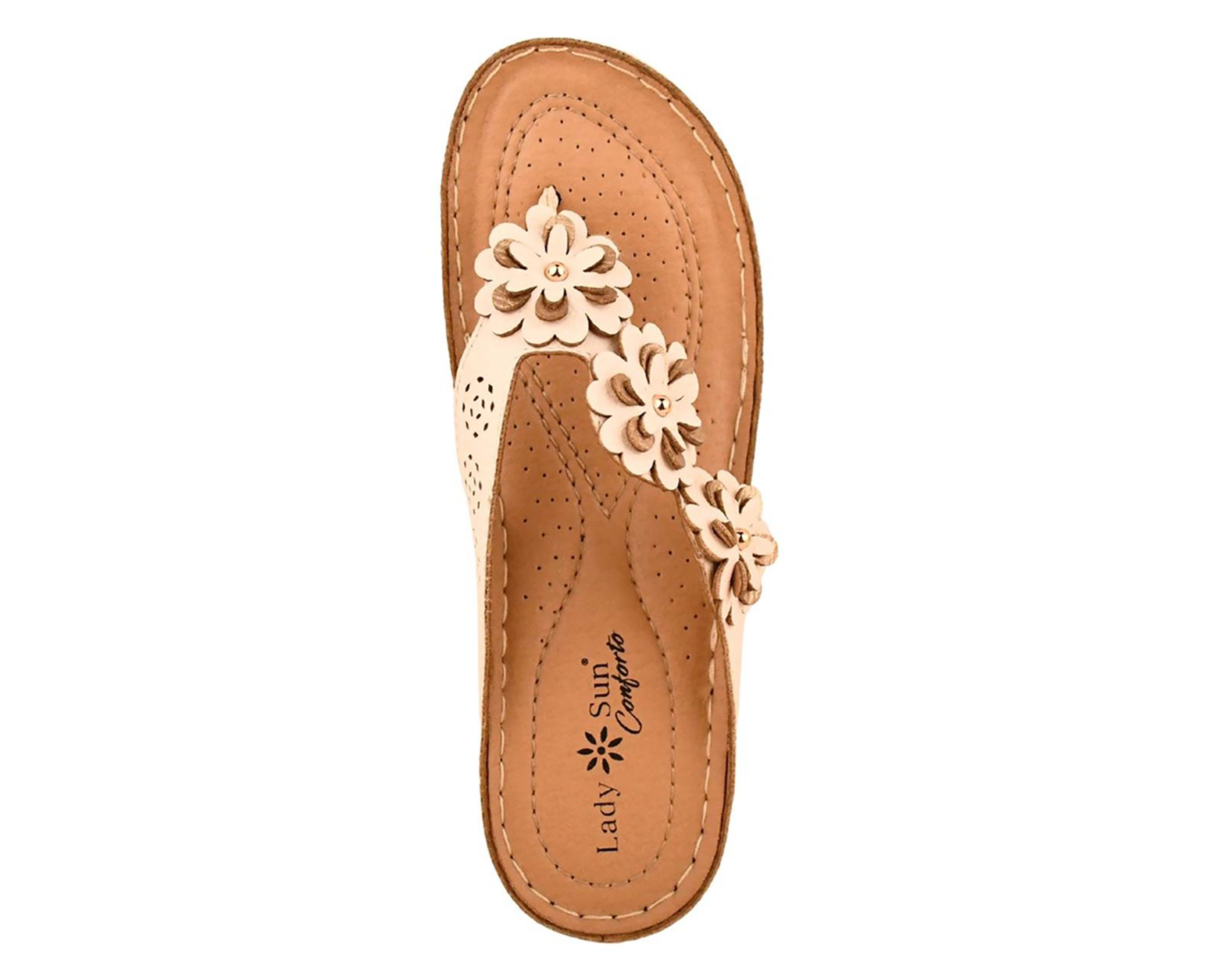Foto 6 pulgar | Sandalias Confort Lady Sun Conforto para Mujer