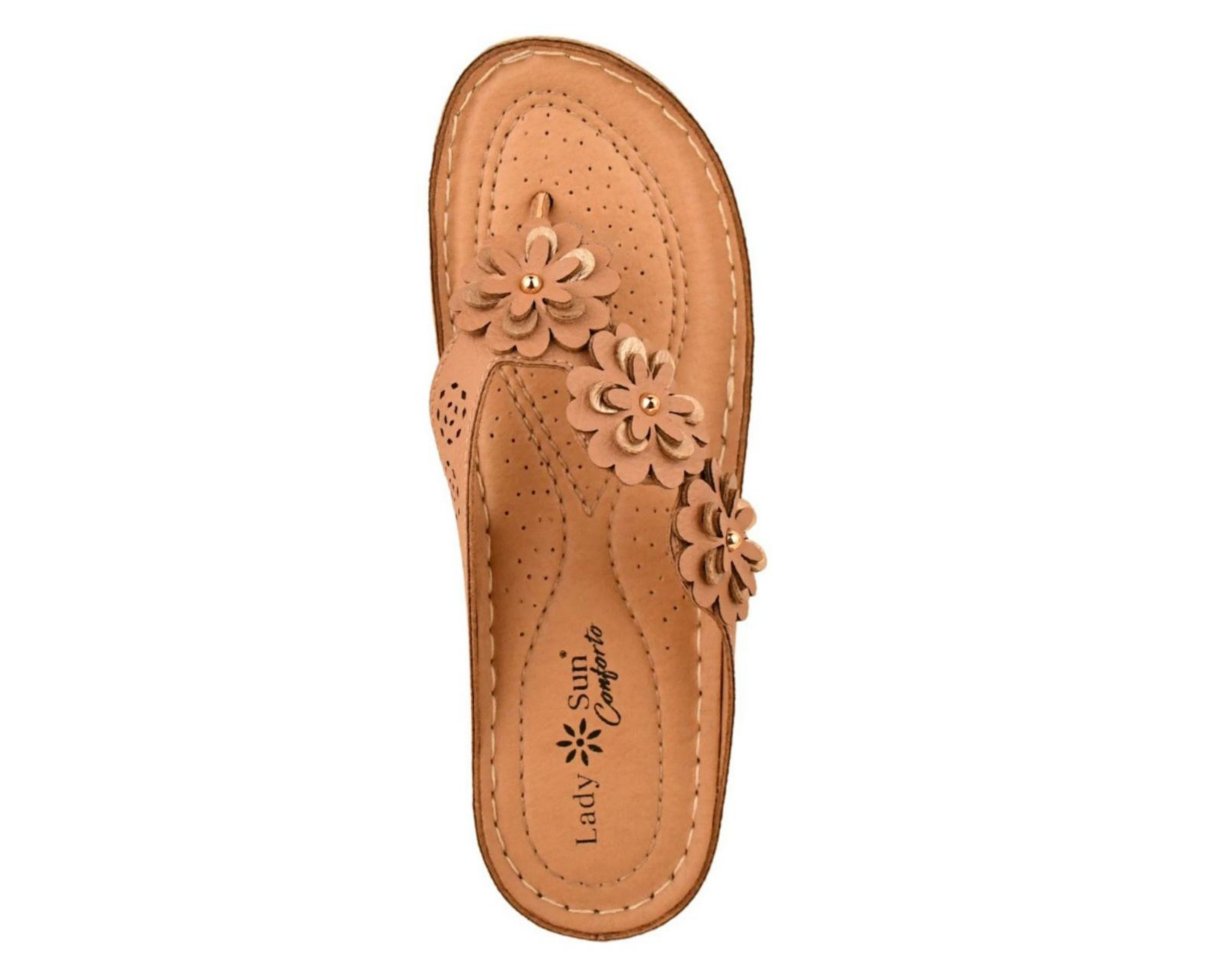 Foto 6 pulgar | Sandalias Confort Lady Sun Conforto para Mujer
