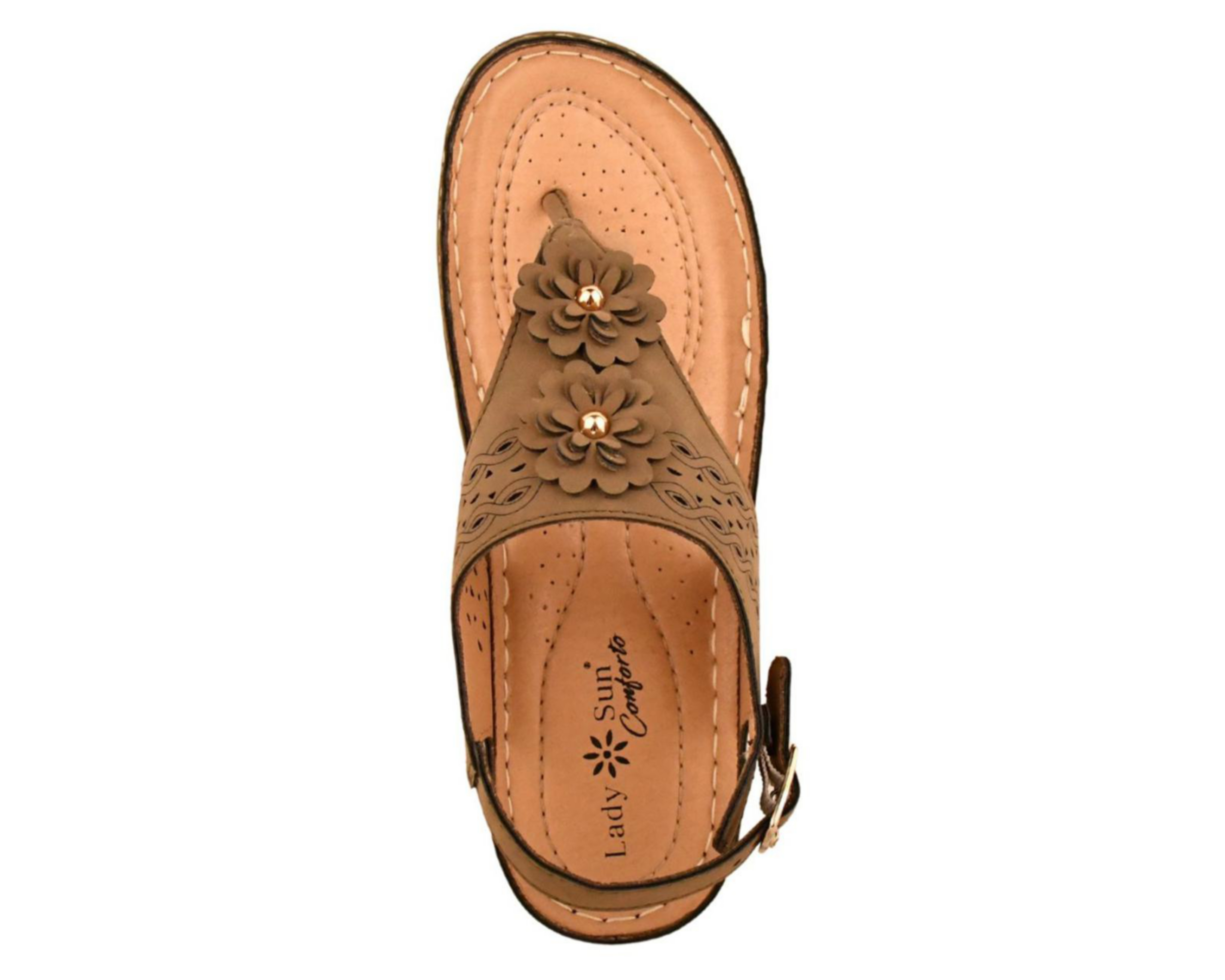 Foto 6 pulgar | Sandalias Confort Lady Sun Conforto para Mujer