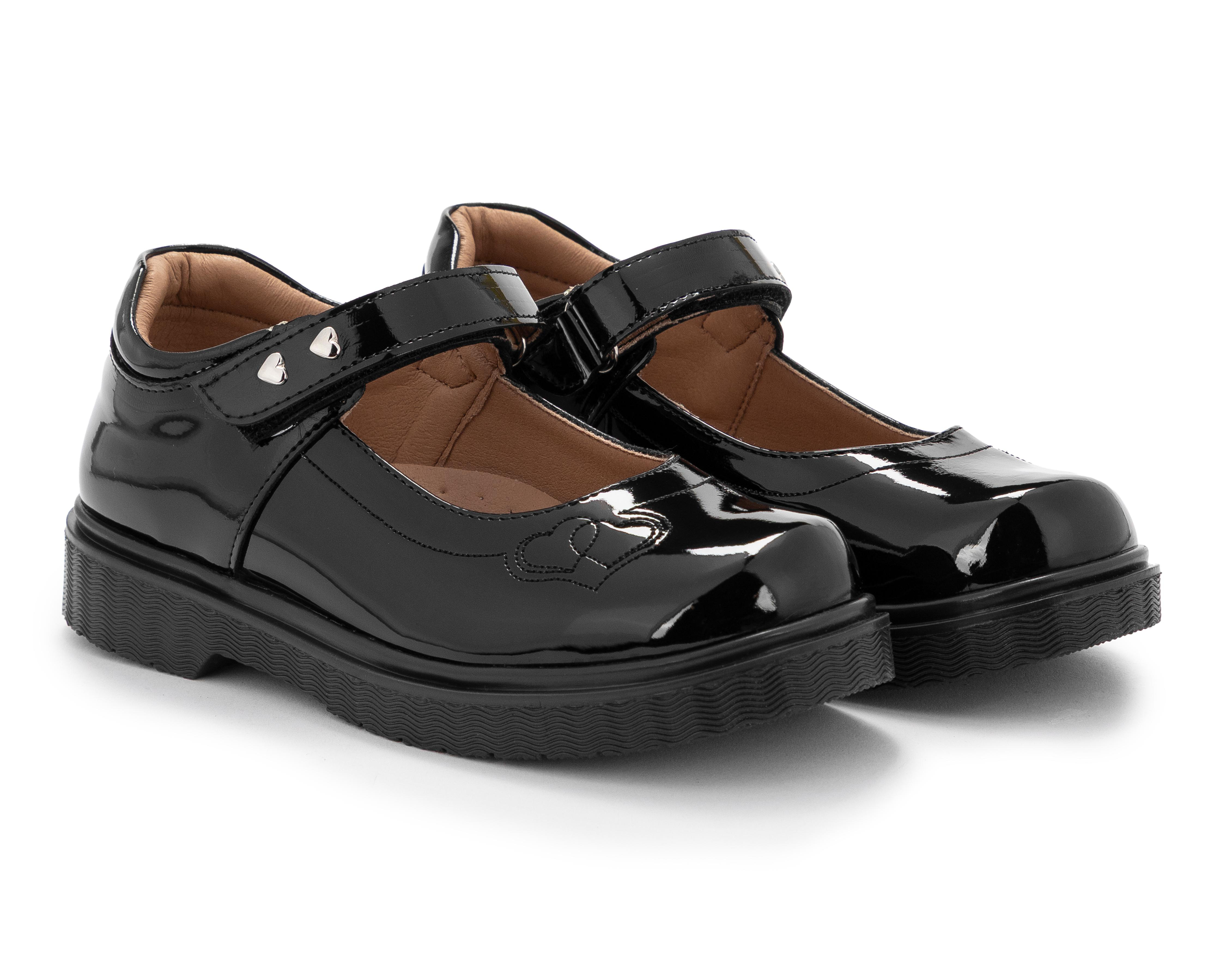 Zapatos Escolares Grafito para Niña