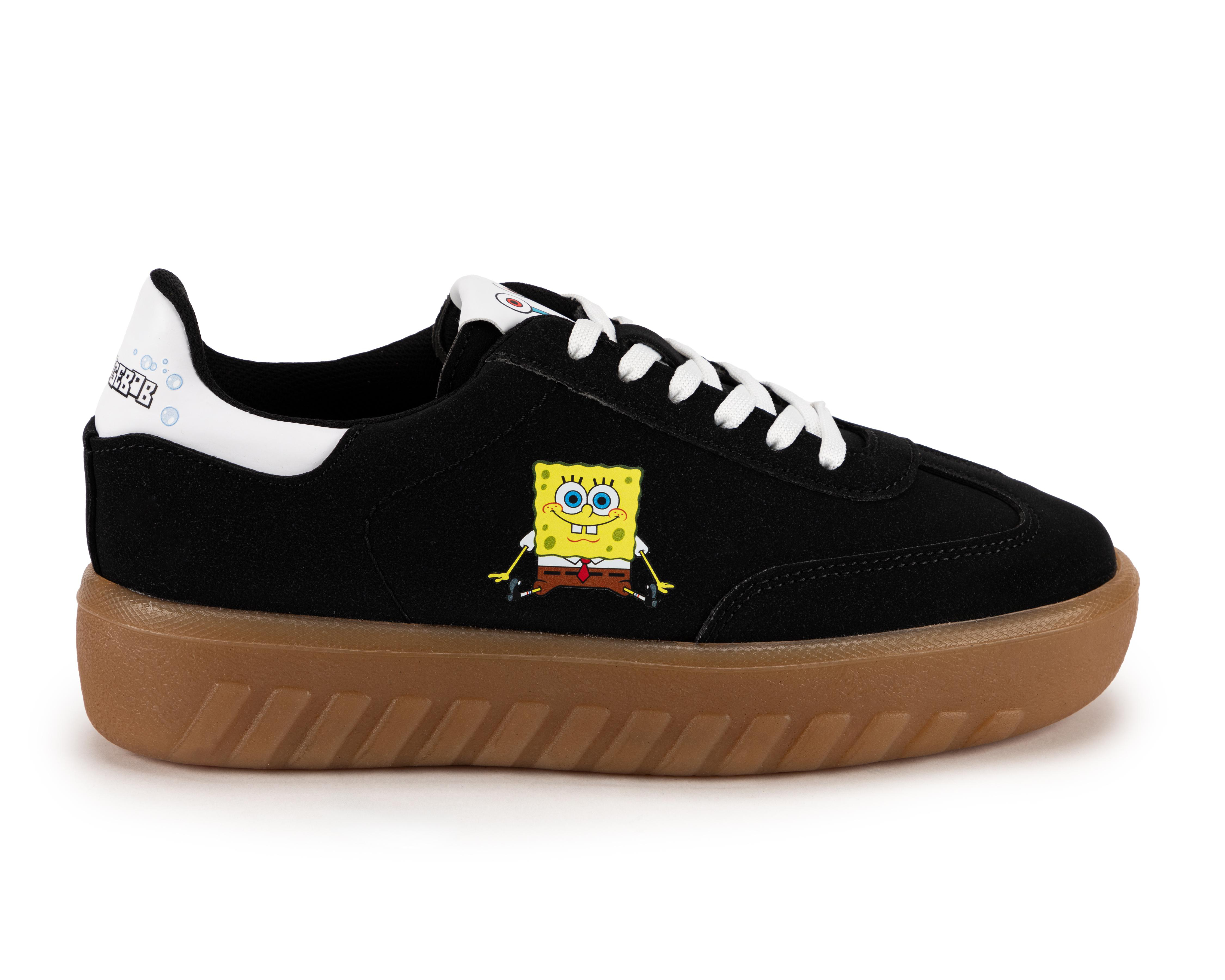 Foto 3 pulgar | Tenis Casuales Bob Esponja para Mujer