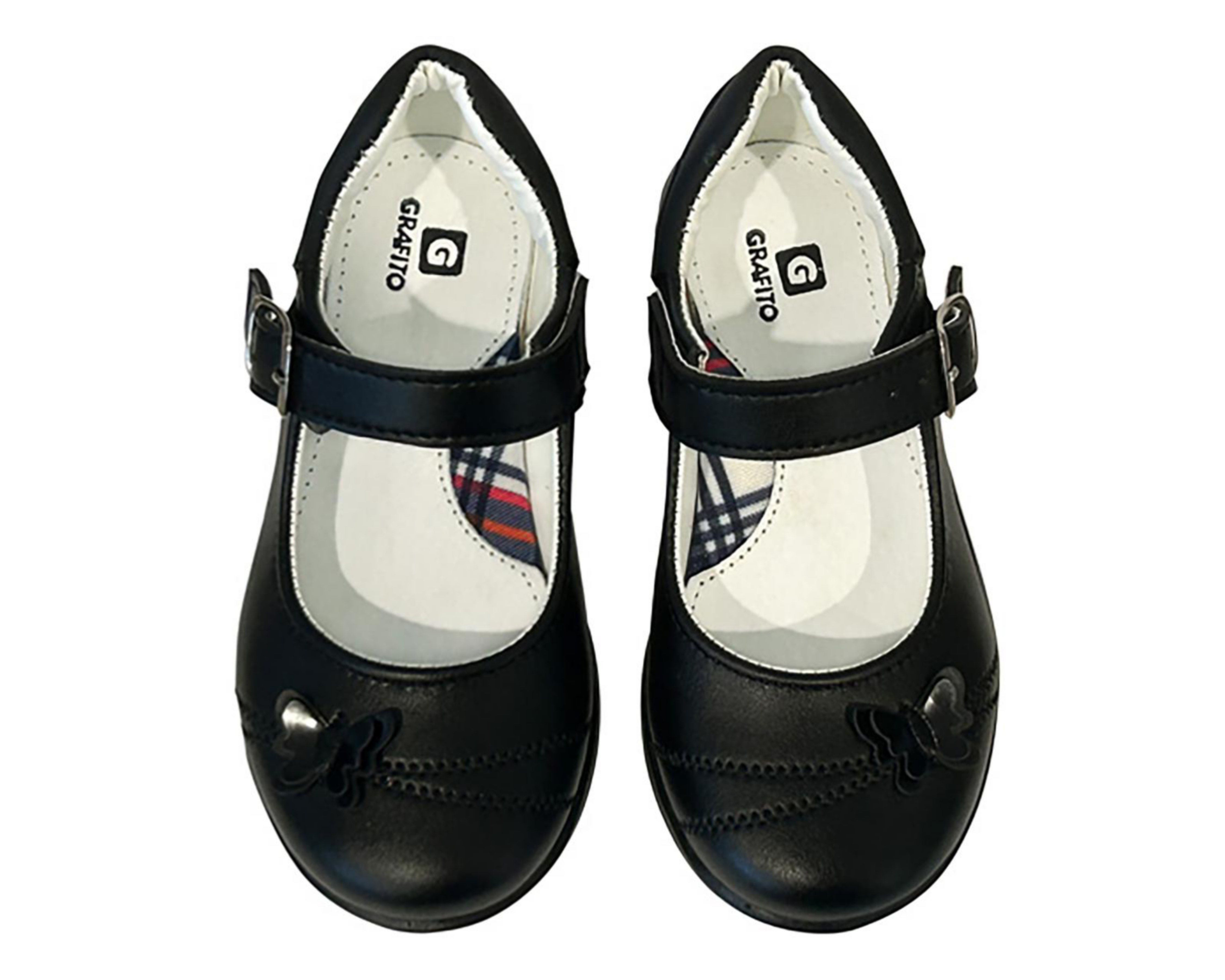 Foto 4 pulgar | Zapatos Escolares Grafito para Niña
