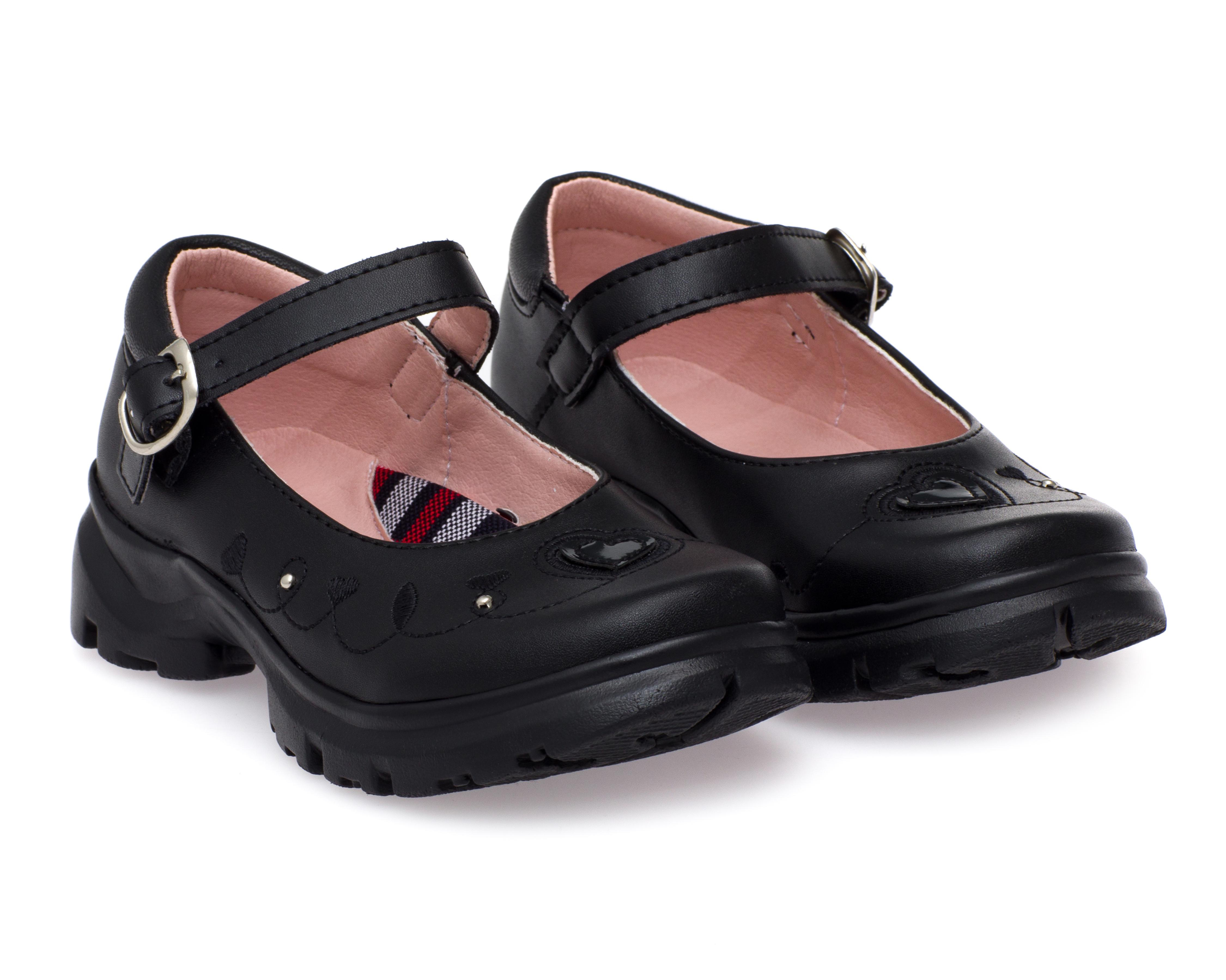 Zapatos Escolares Grafito para Niña