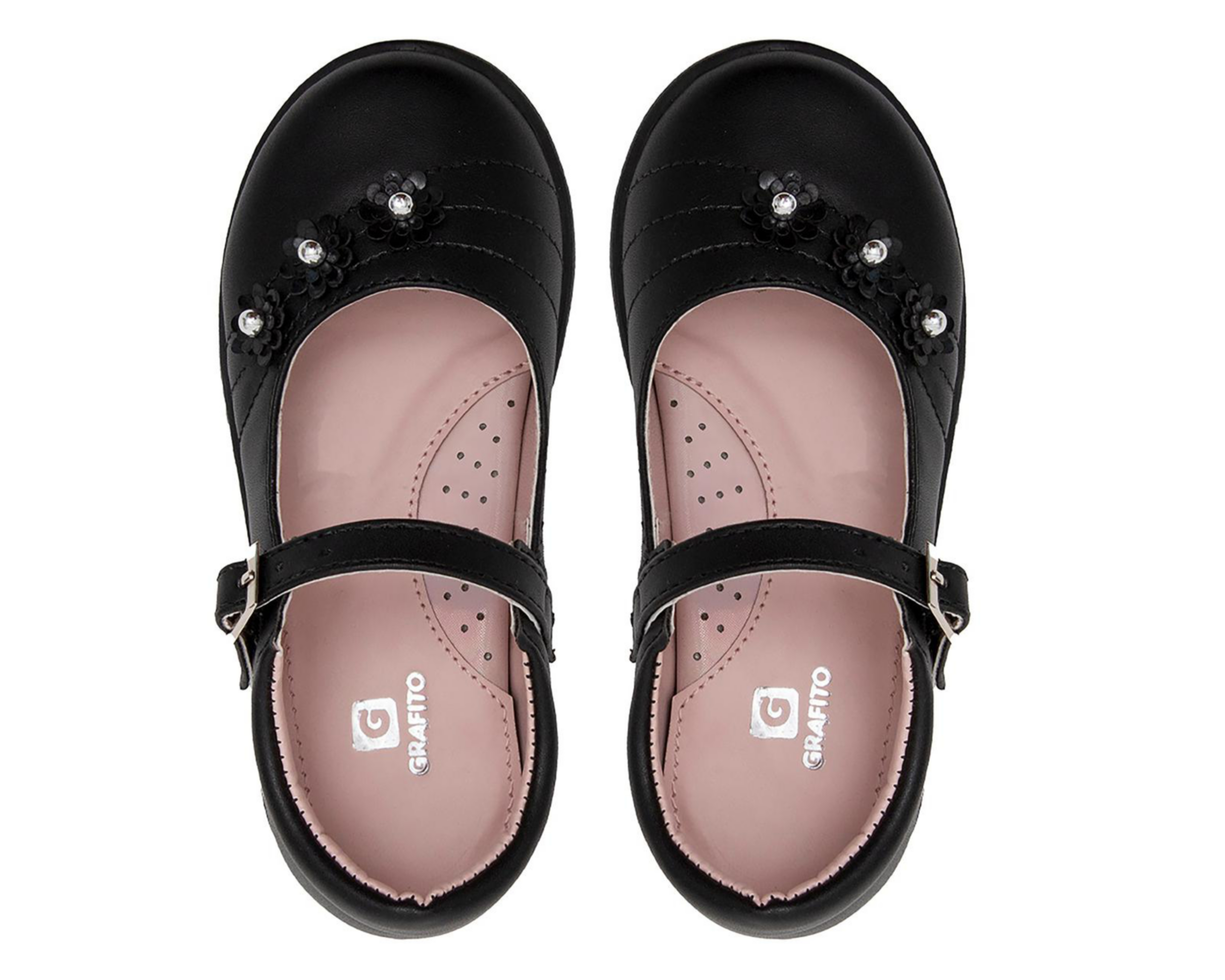 Foto 4 pulgar | Zapatos Escolares Grafito para Niña