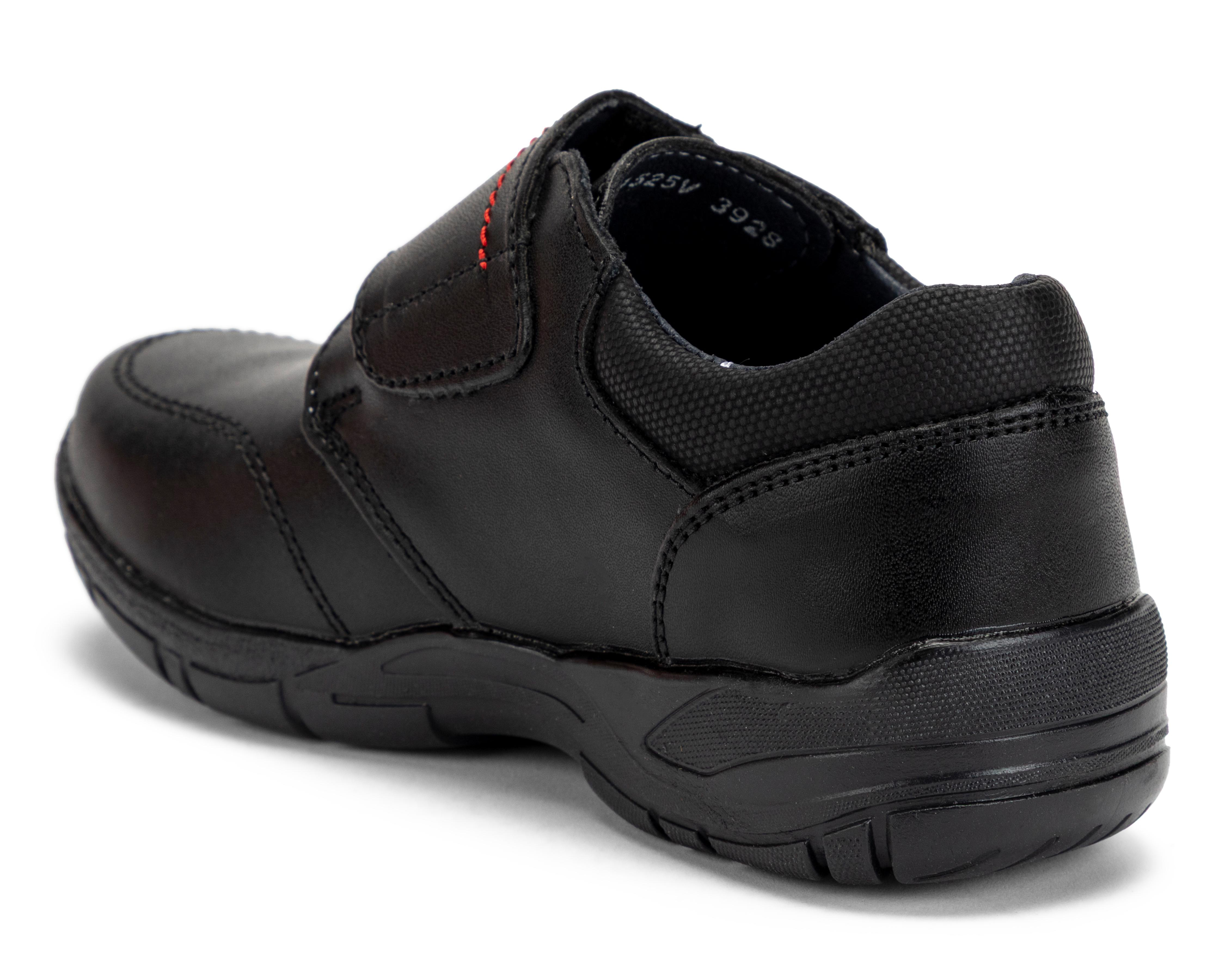Foto 4 pulgar | Zapatos Escolares Grafito de Piel para Niño