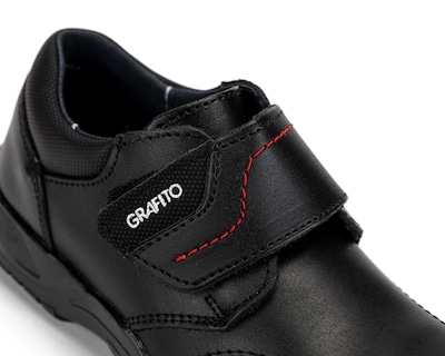 Foto 6 | Zapatos Escolares Grafito de Piel para Niño
