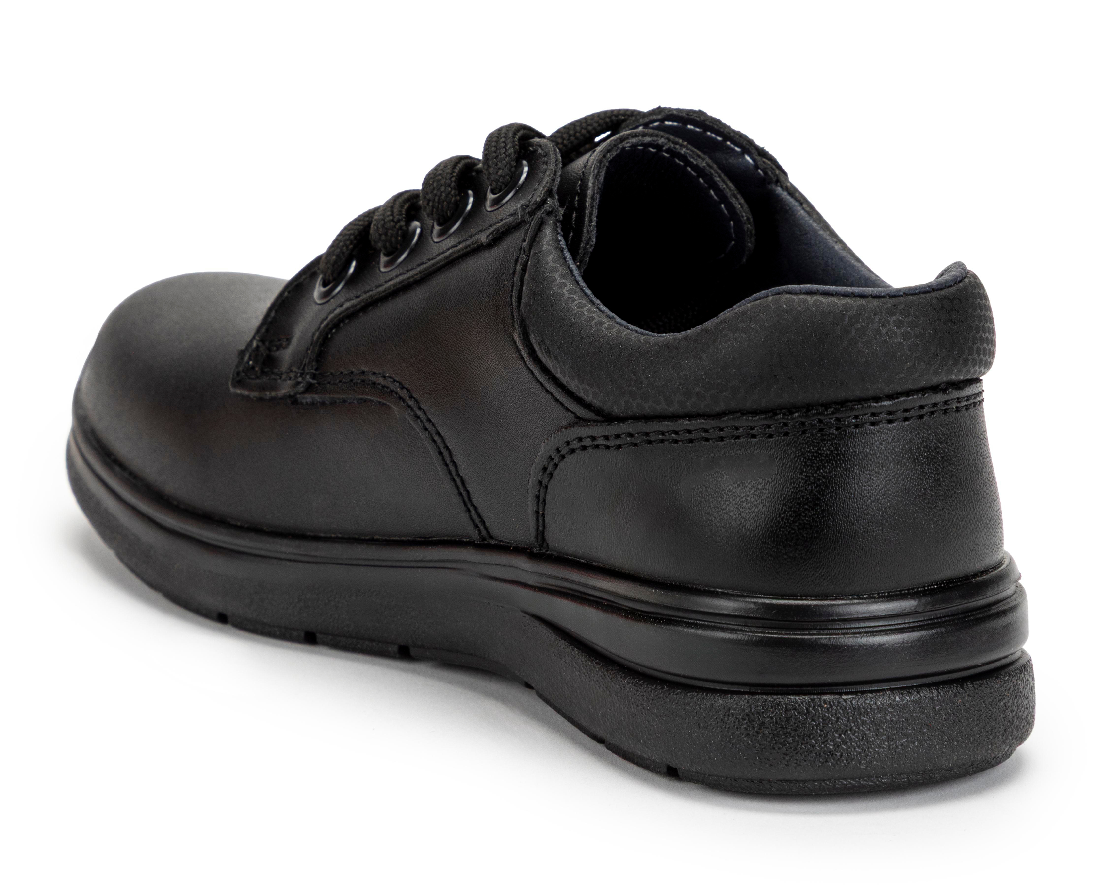 Foto 4 pulgar | Zapatos Escolares Grafito de Piel para Niño