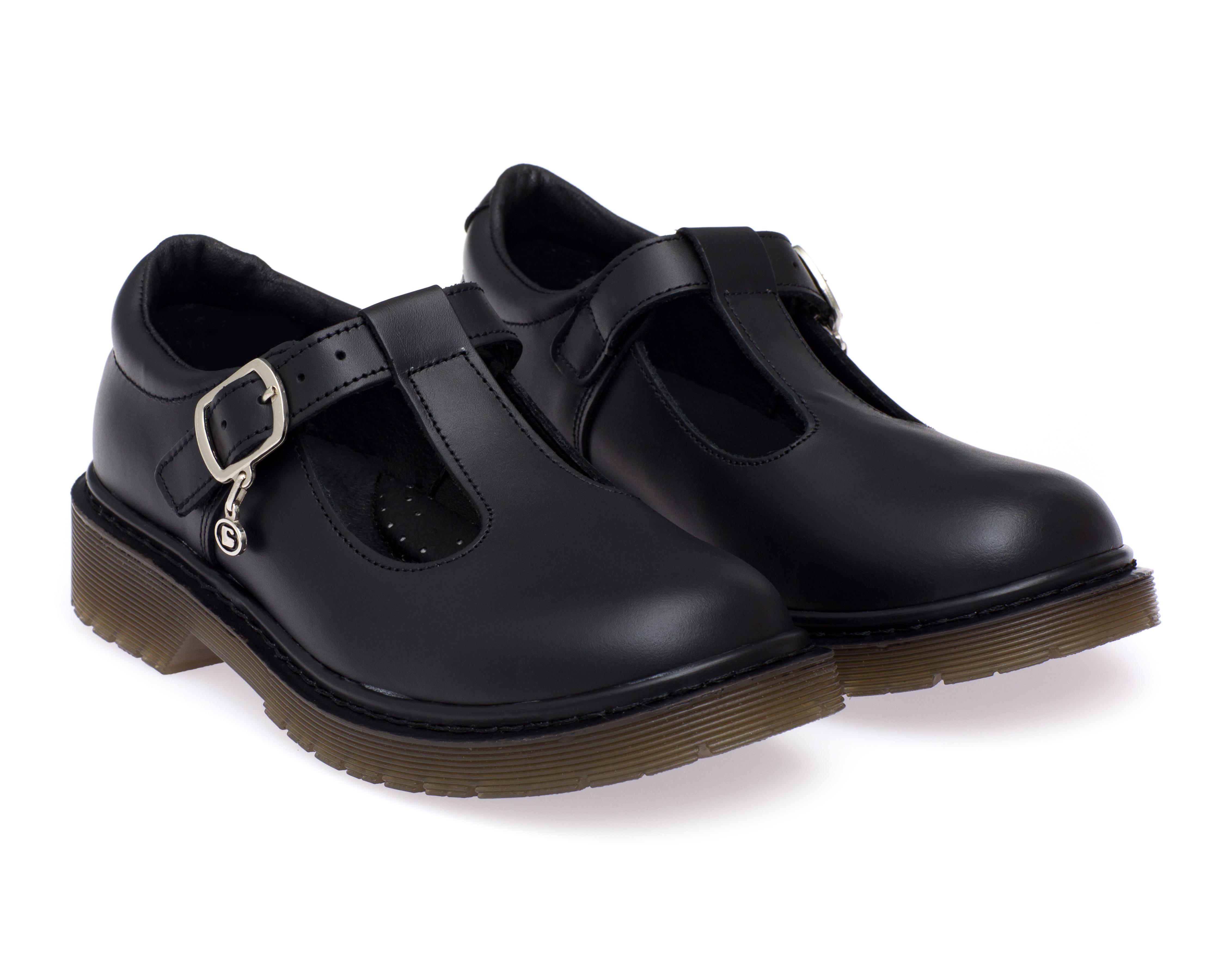 Zapatos Escolares Coqueta de Piel para Niña