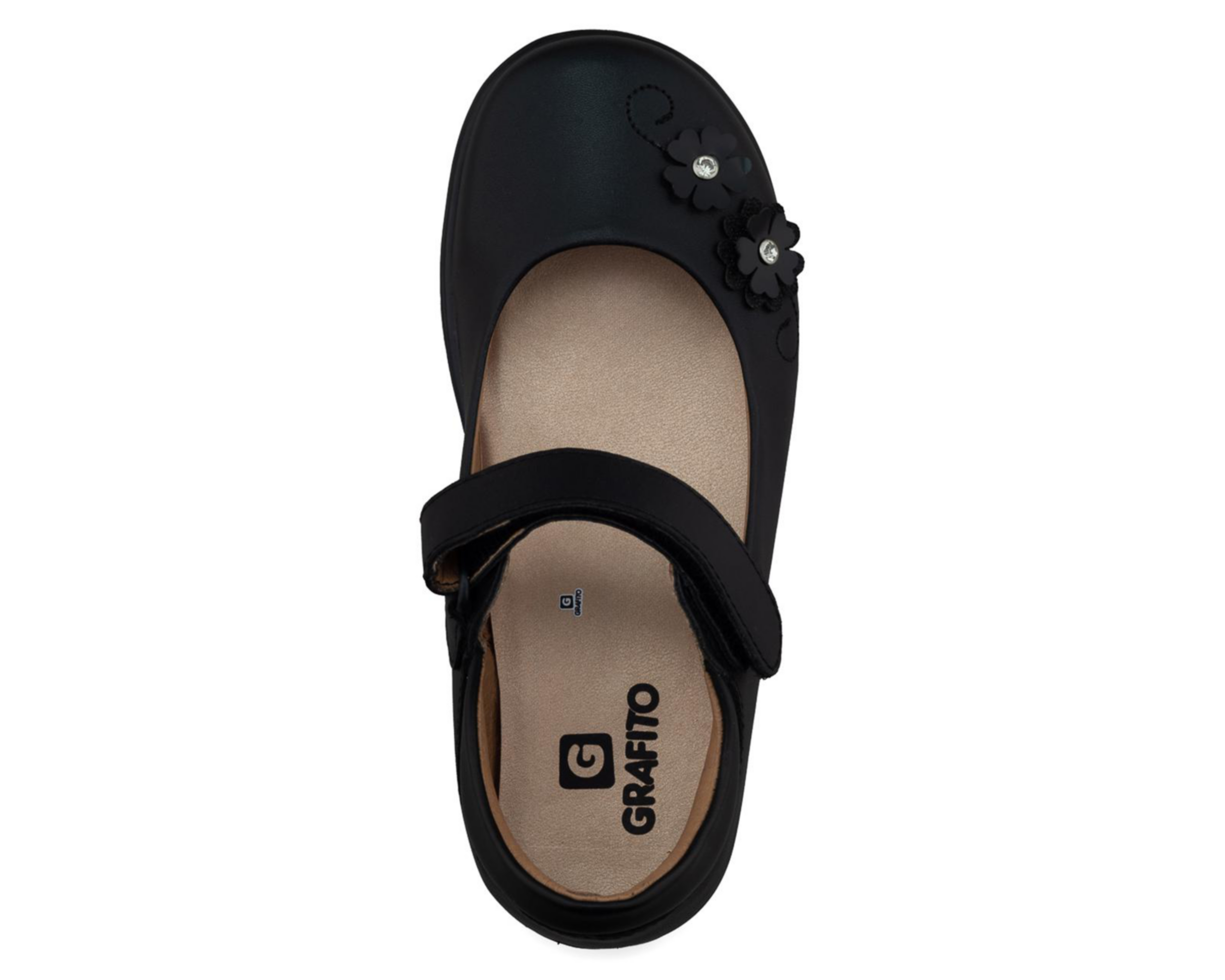 Foto 4 pulgar | Zapatos Escolares Grafito para Niña