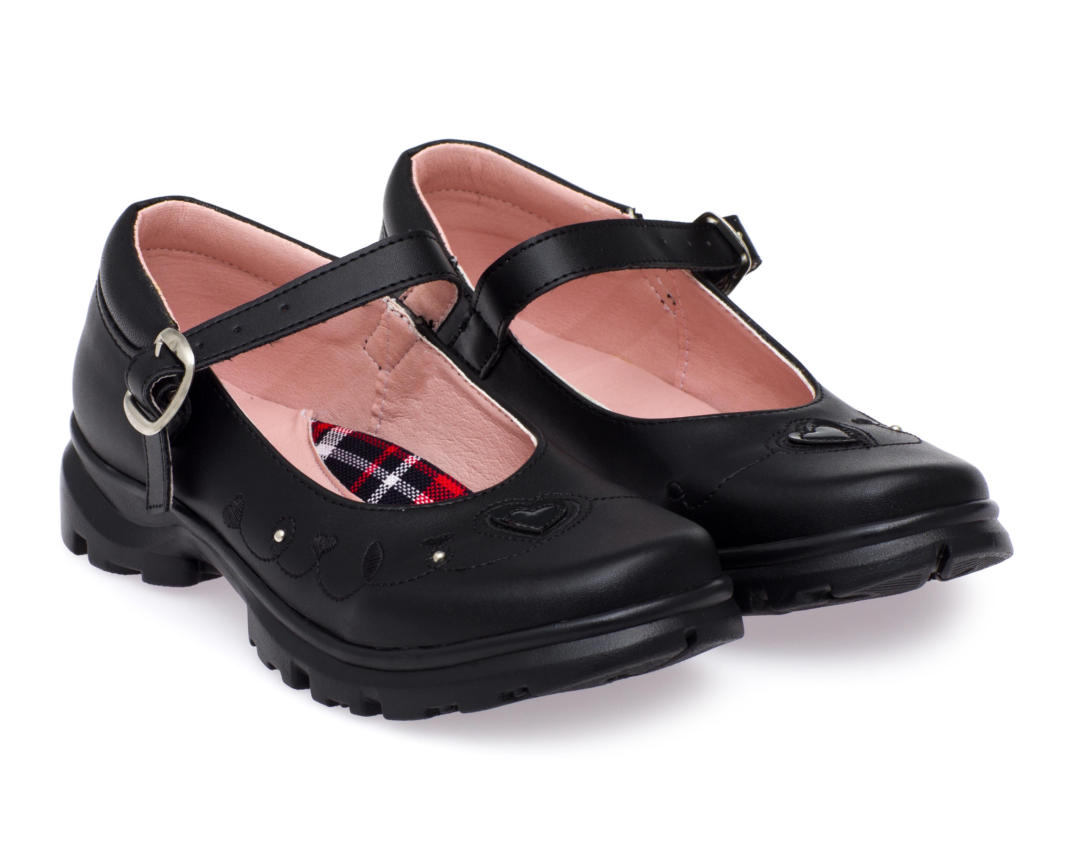 Zapatos Escolares Grafito para Niña