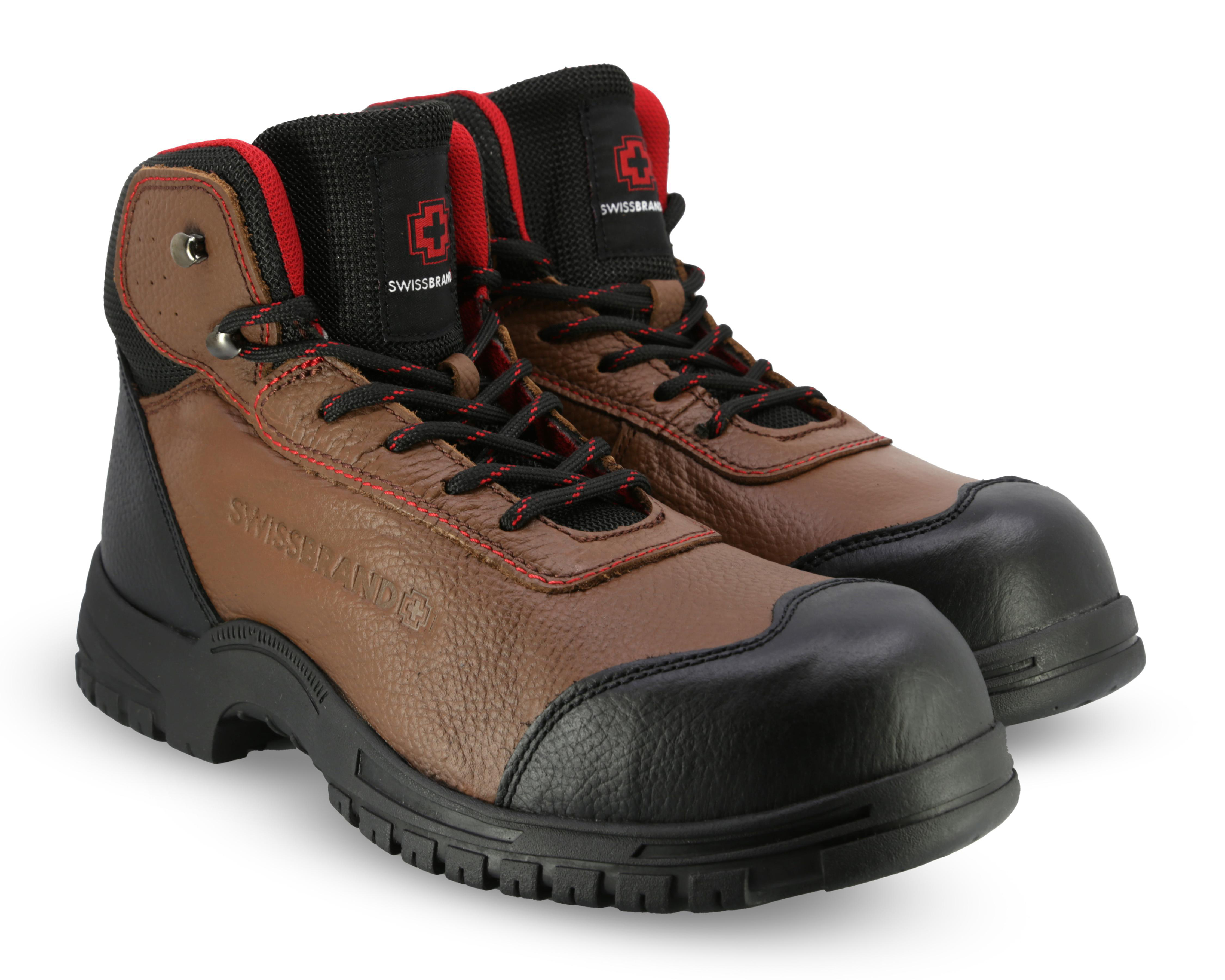 Foto 2 pulgar | Botas de Trabajo Swissbrand de Piel para Hombre