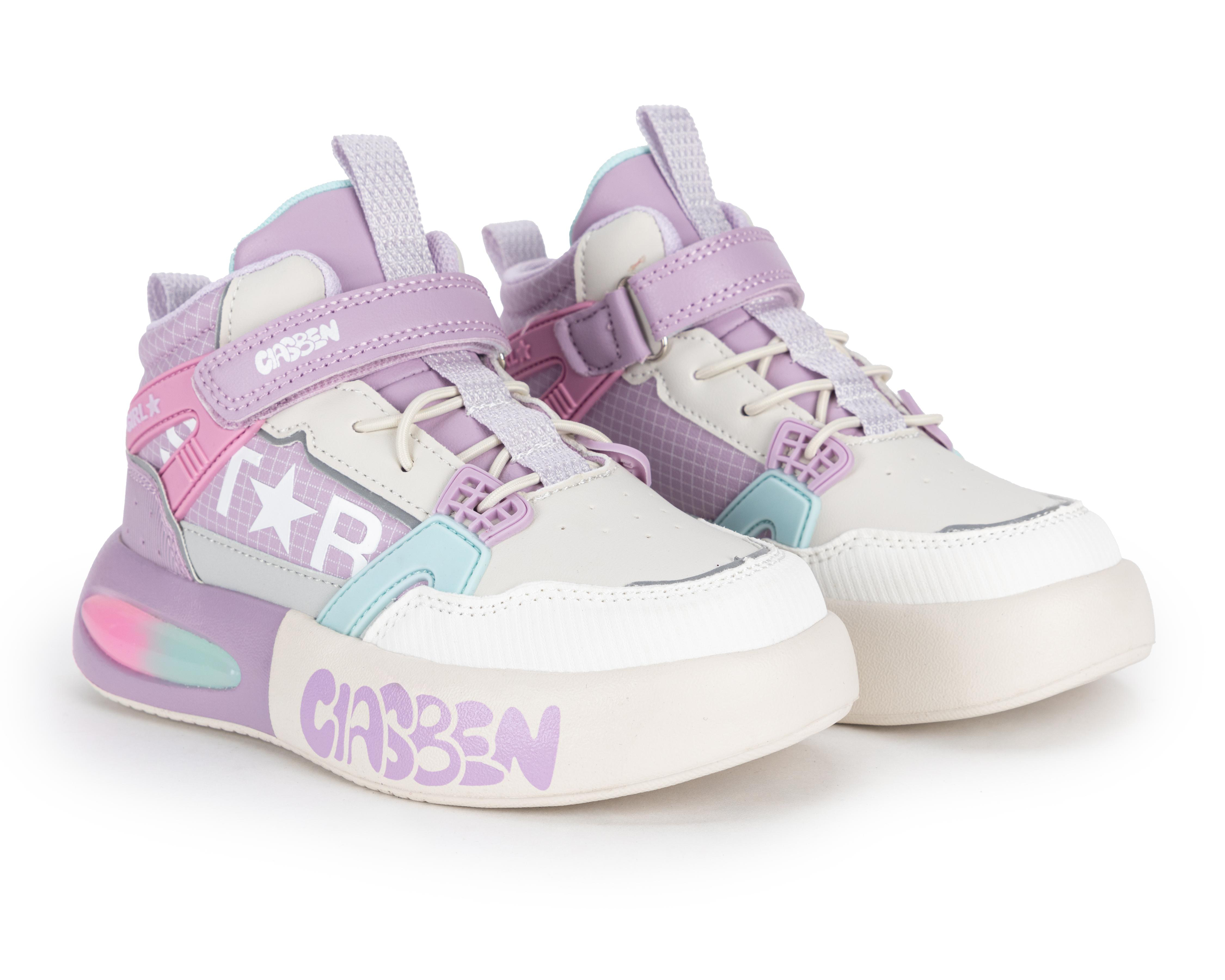 Foto 1 | Tenis de Moda Clasben para Niña