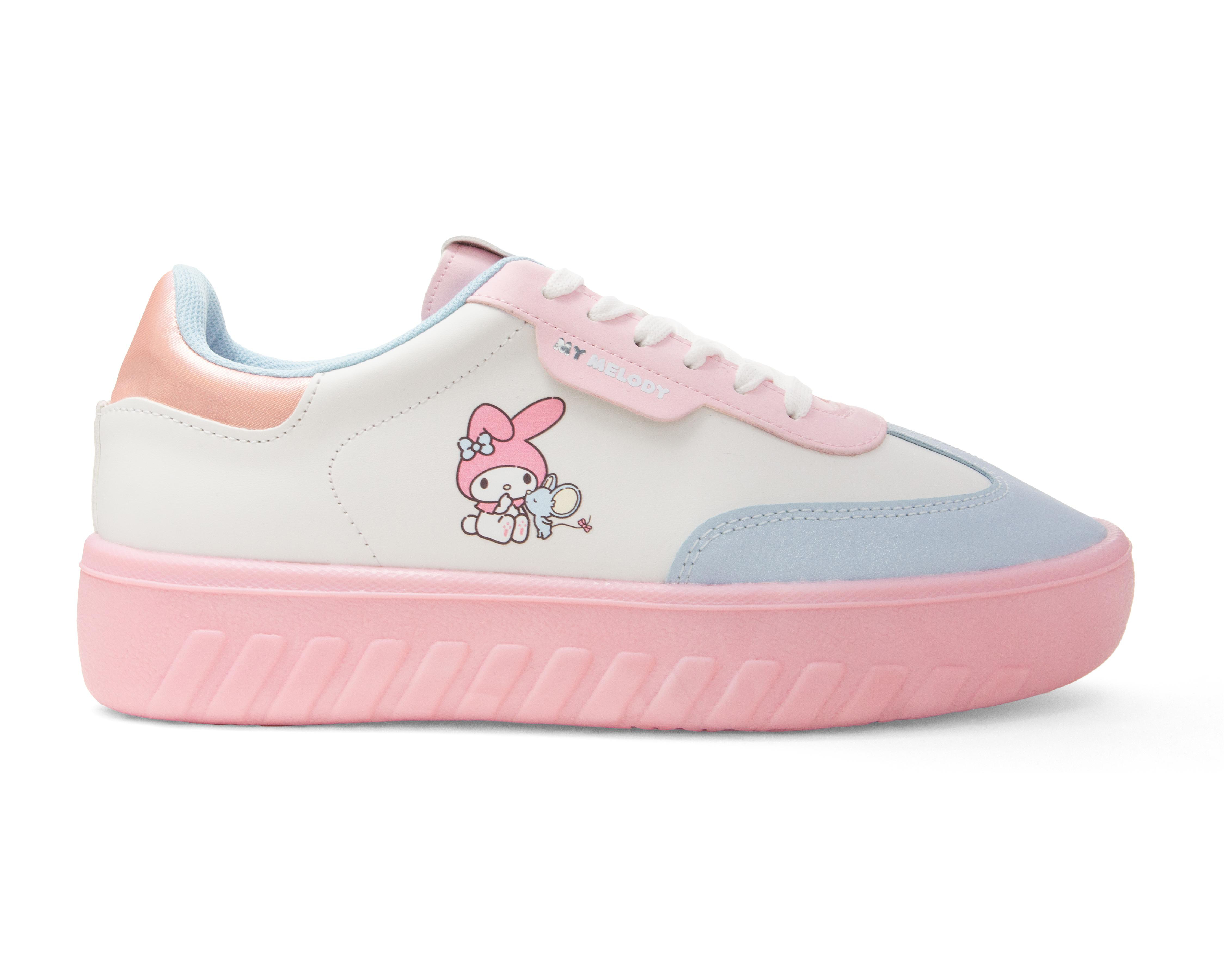Foto 3 pulgar | Tenis Casuales My Melody para Mujer