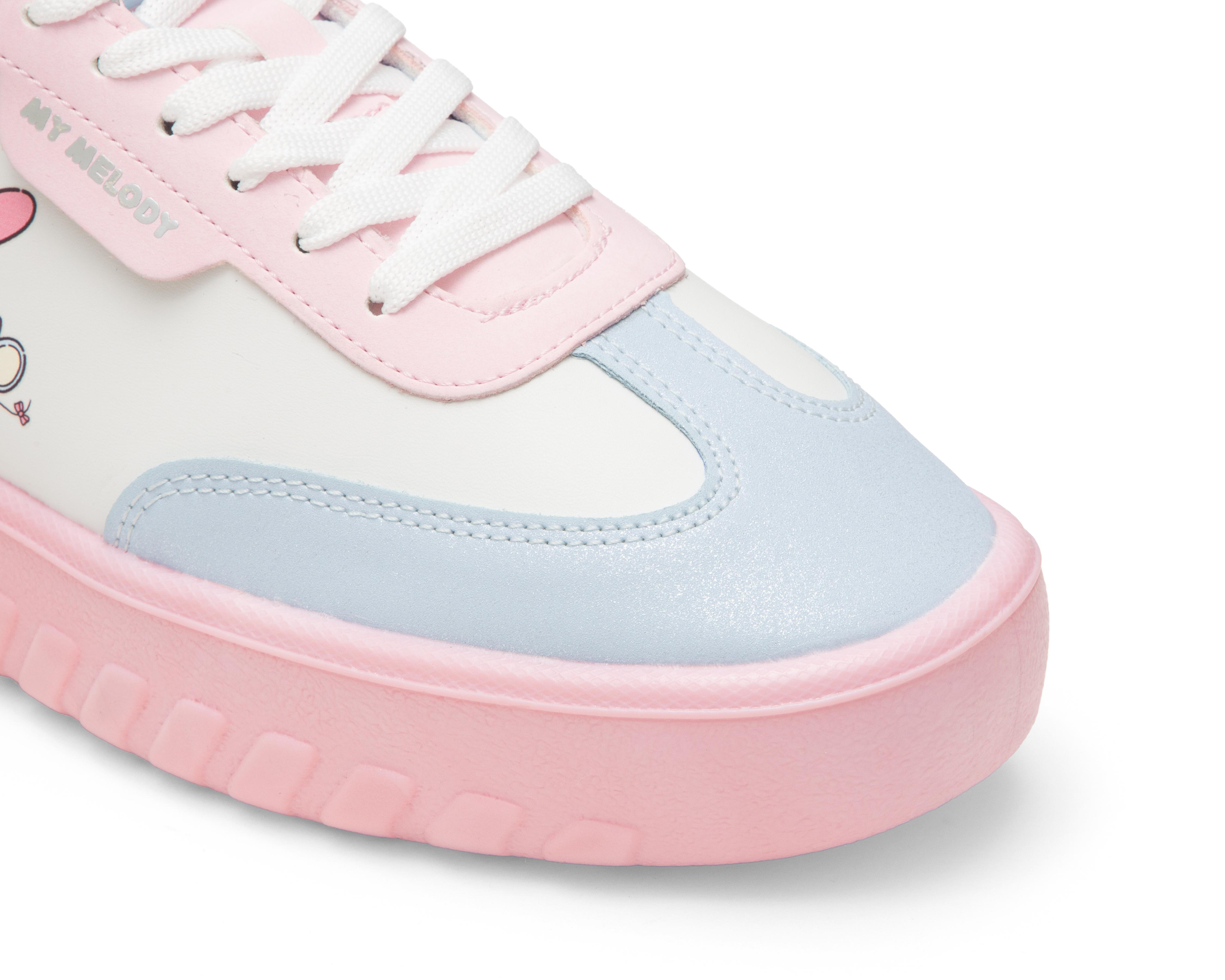 Foto 7 pulgar | Tenis Casuales My Melody para Mujer