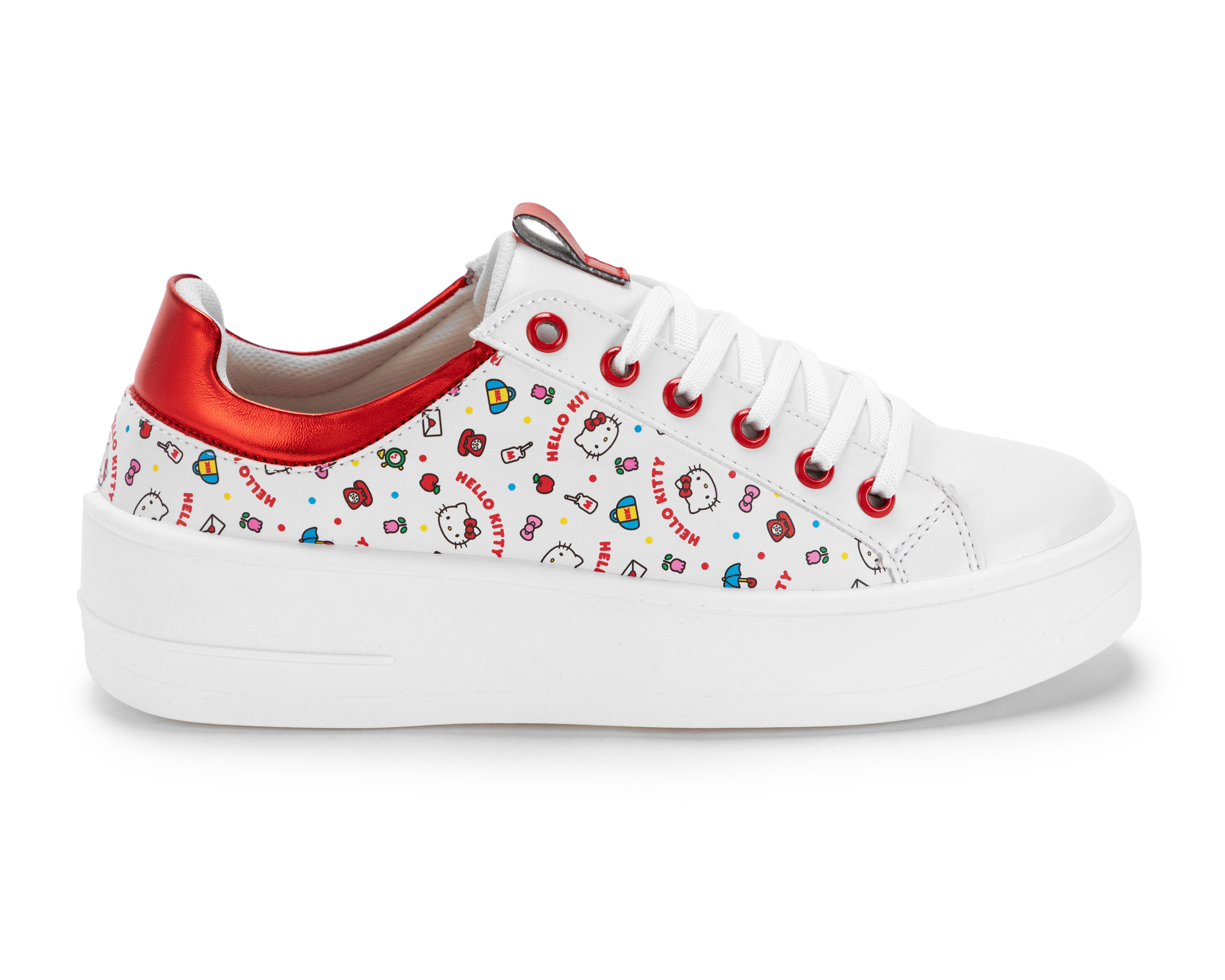 Foto 3 pulgar | Tenis Casuales Hello Kitty Juveniles