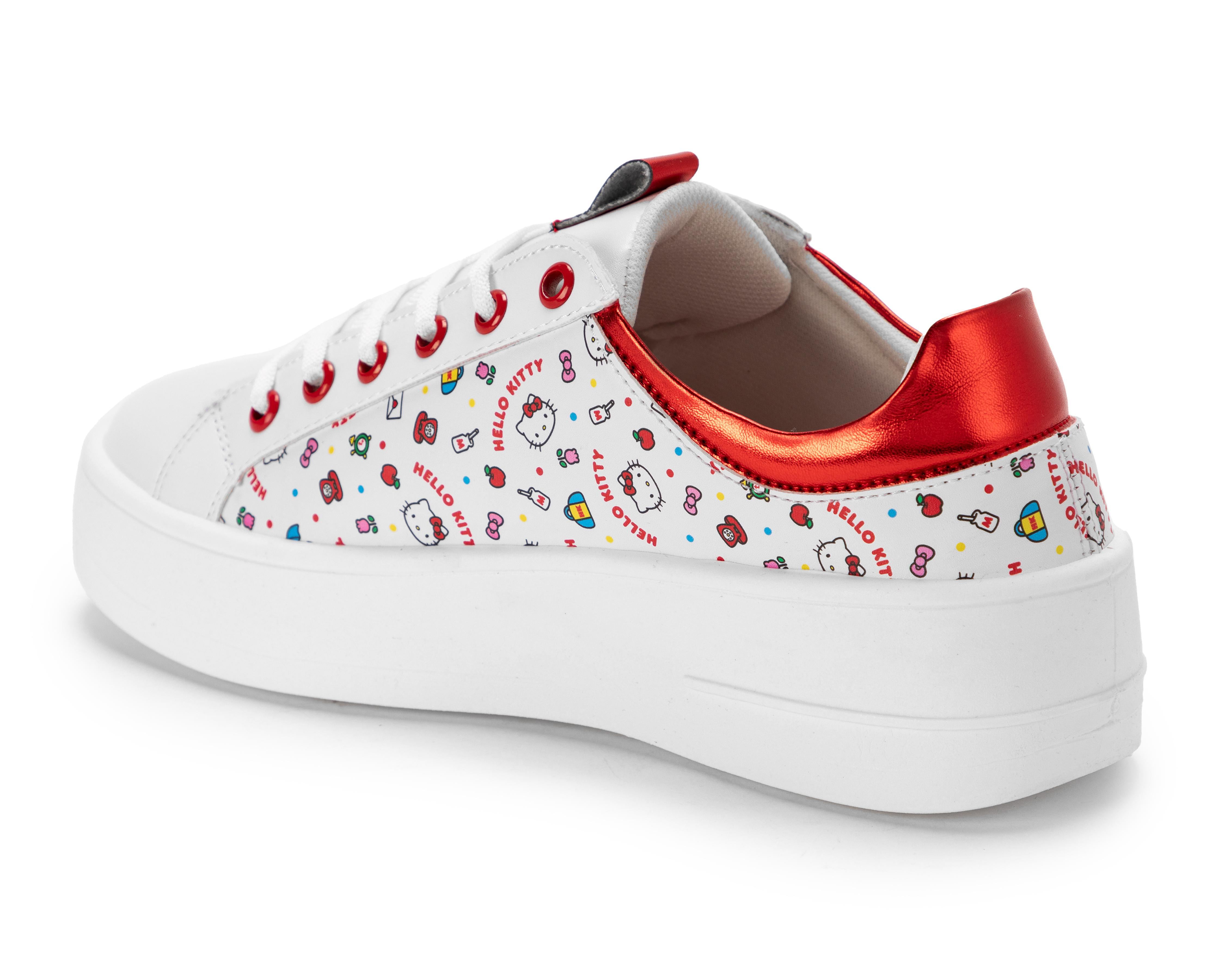 Foto 4 pulgar | Tenis Casuales Hello Kitty Juveniles