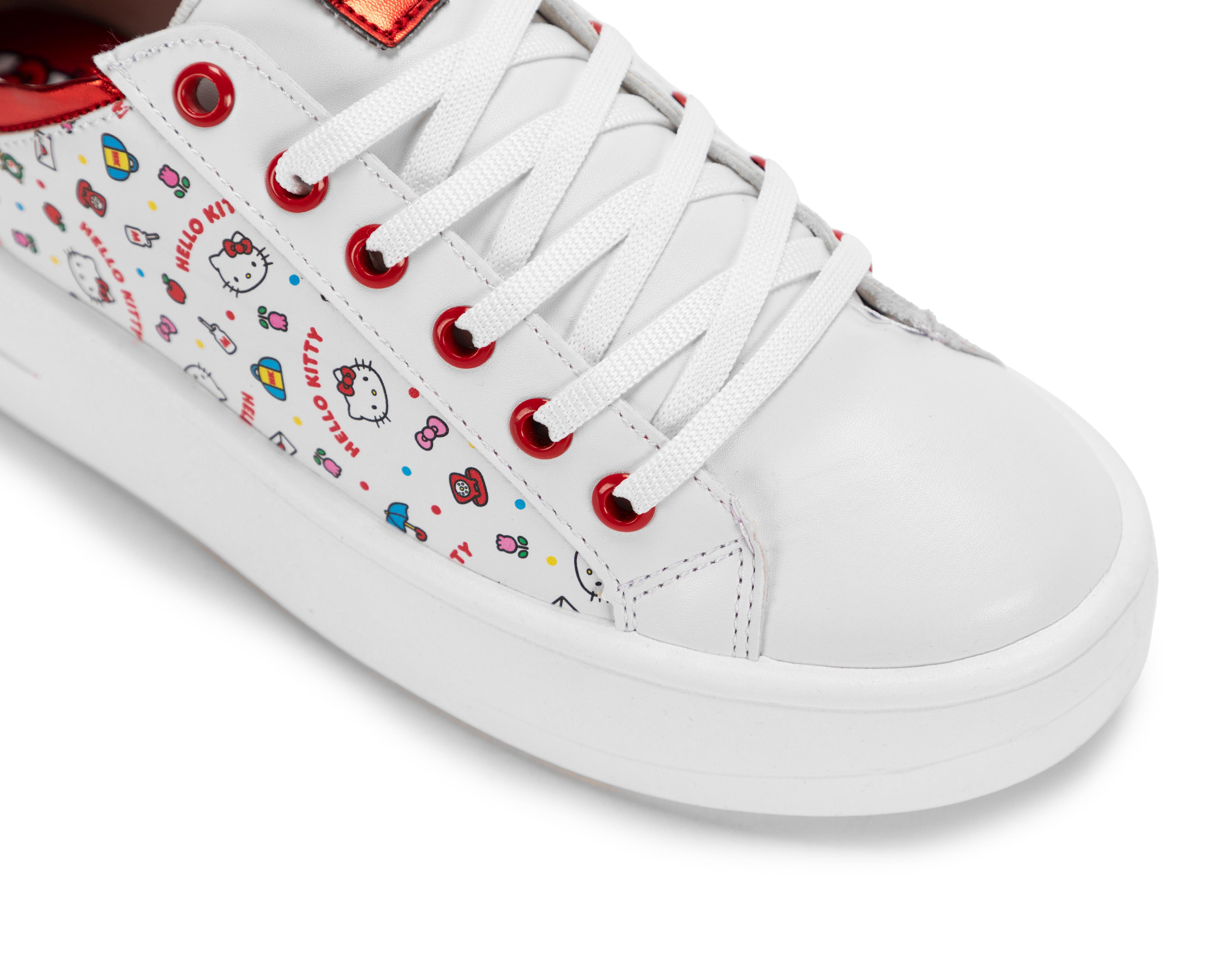 Foto 7 pulgar | Tenis Casuales Hello Kitty Juveniles
