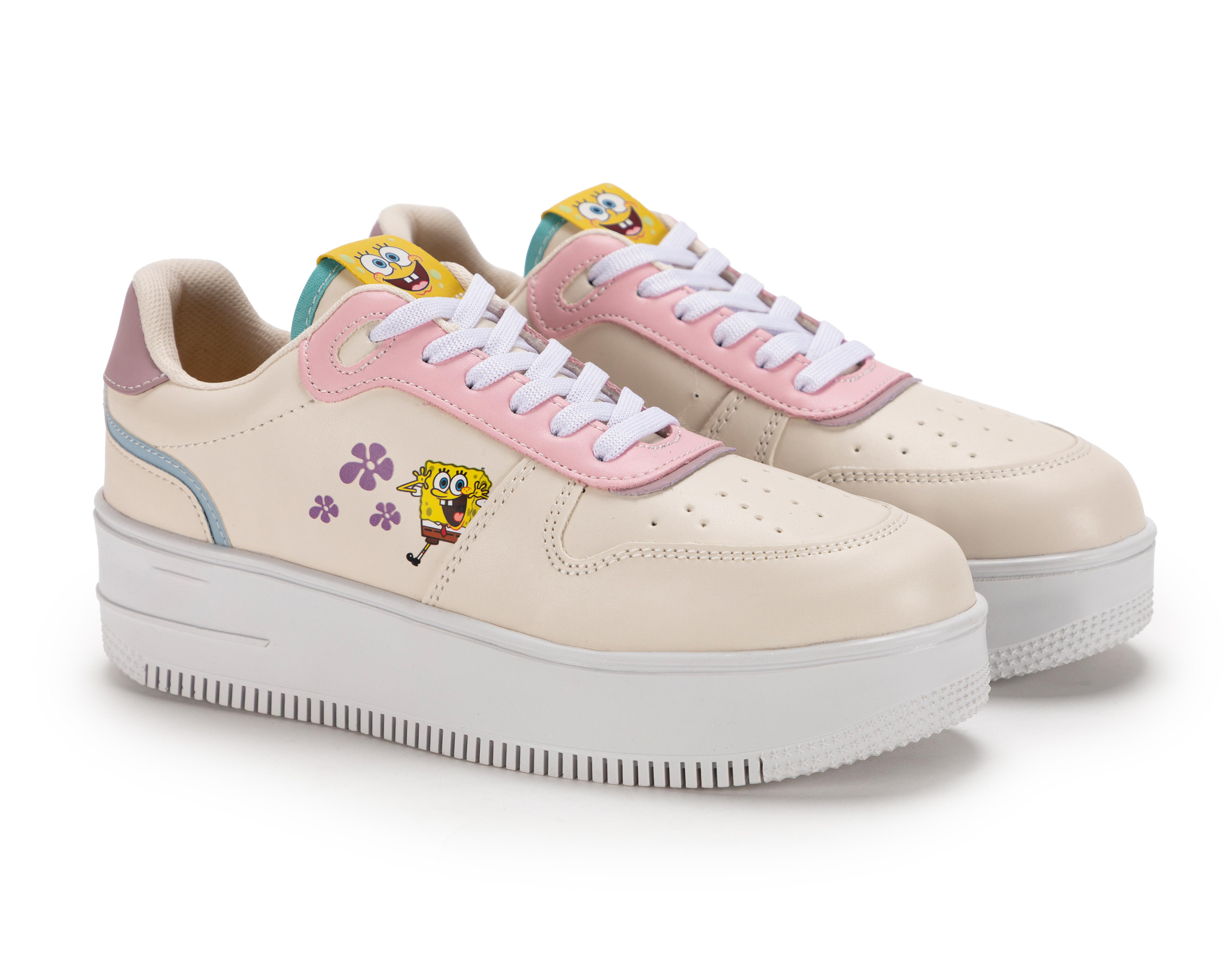 Foto 1 | Tenis Casuales Bob Esponja para Mujer