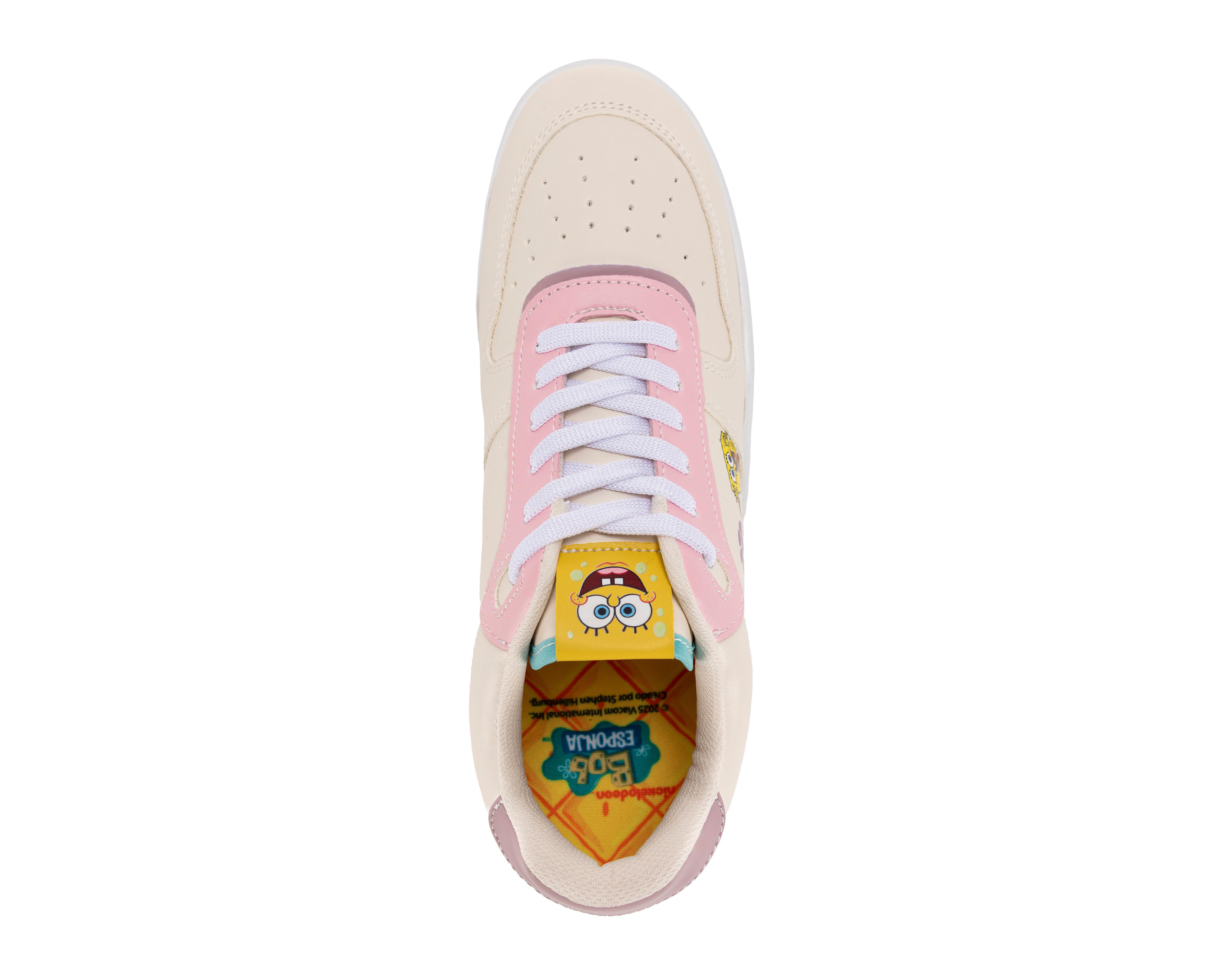 Foto 6 pulgar | Tenis Casuales Bob Esponja para Mujer