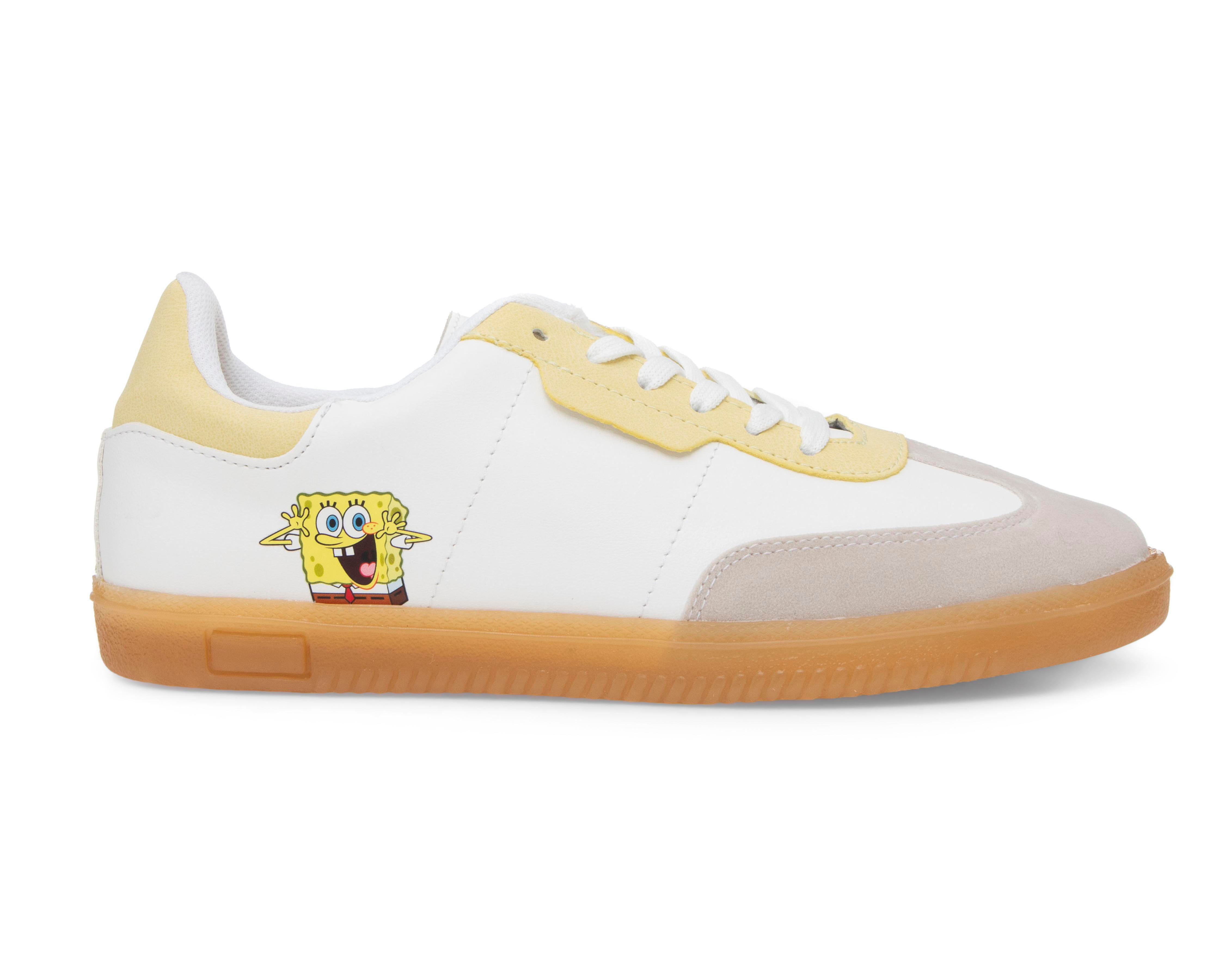 Foto 3 pulgar | Tenis Casuales Bob Esponja para Mujer