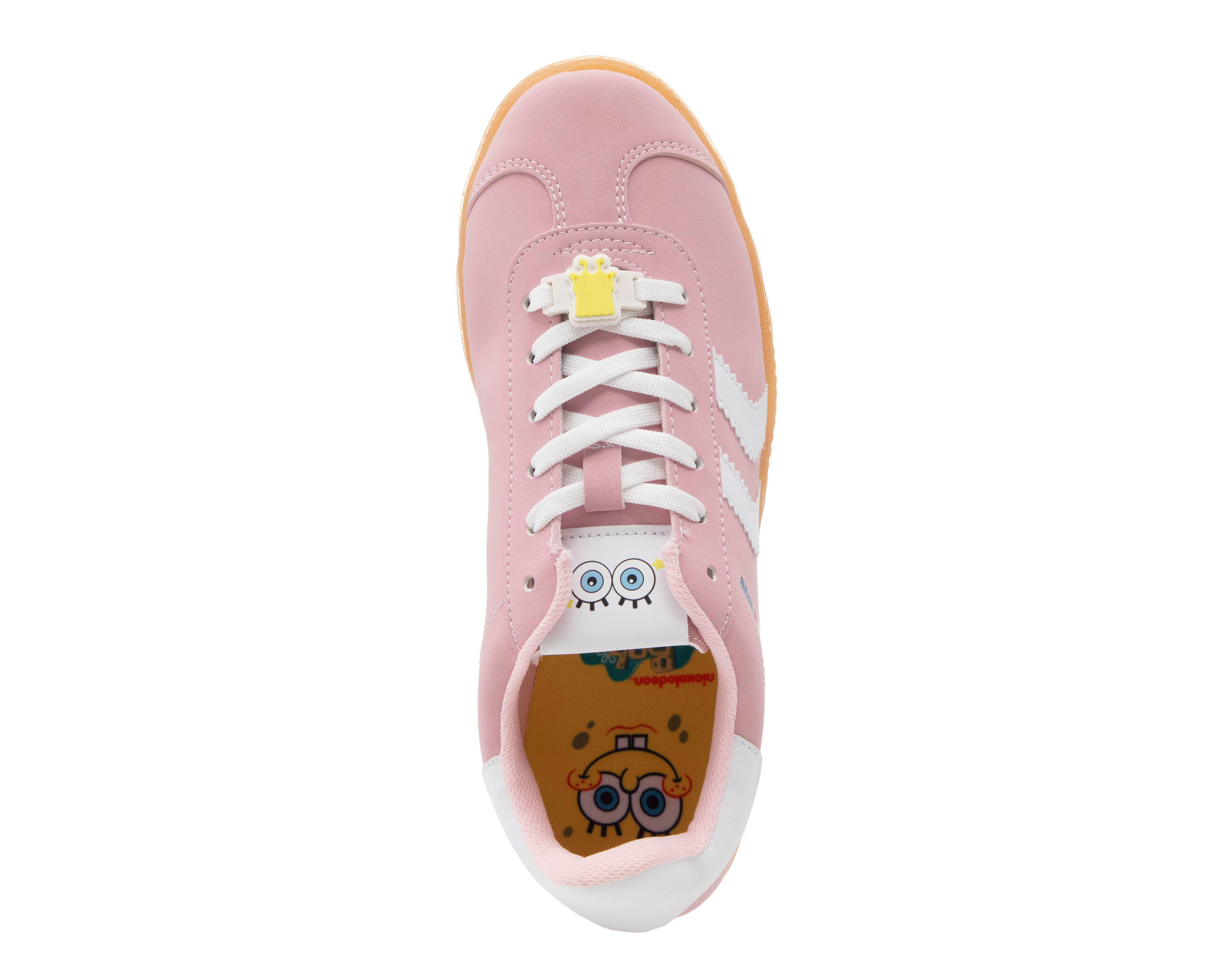 Foto 6 pulgar | Tenis Casuales Bob Esponja para Mujer
