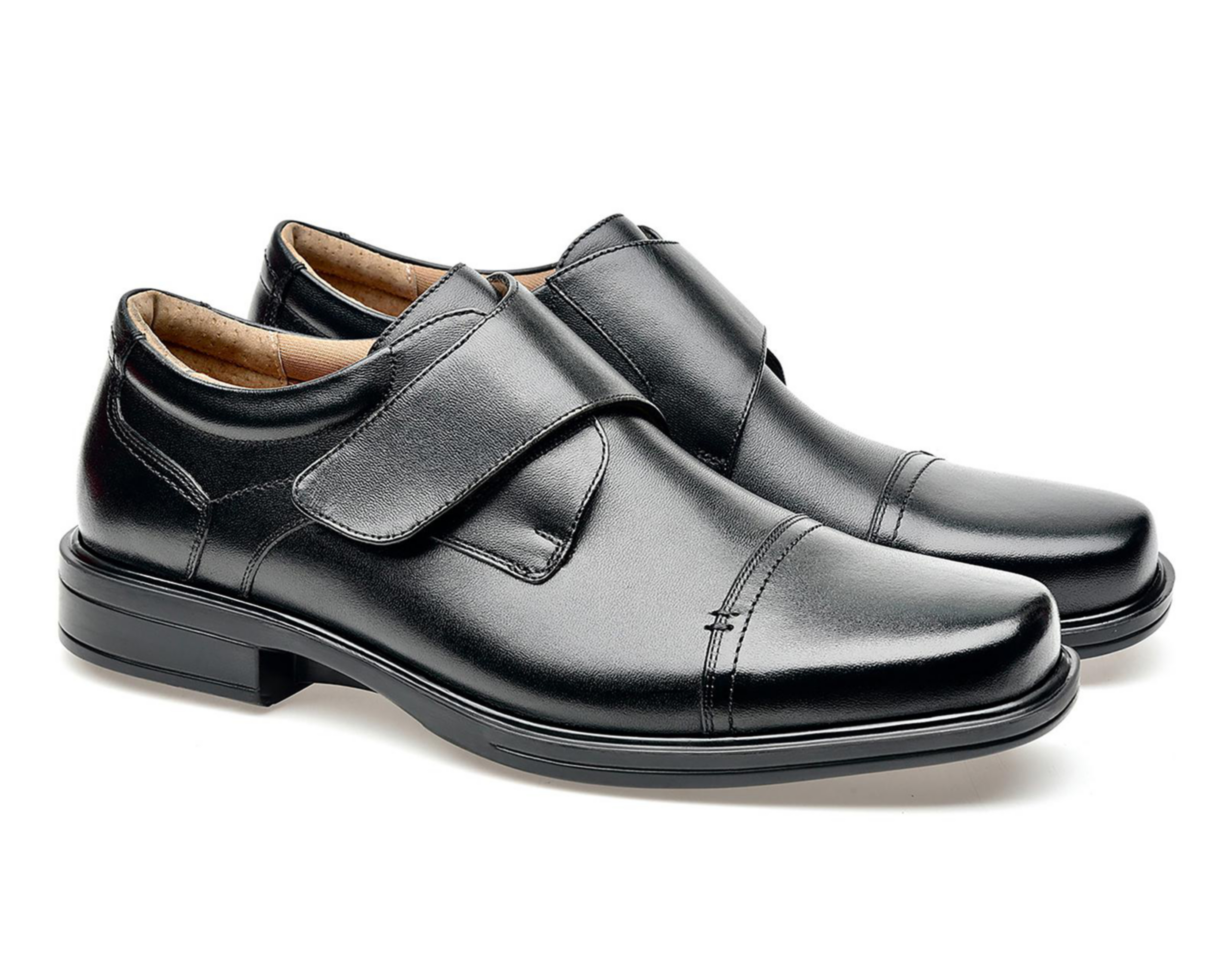 Foto 2 pulgar | Zapatos Confort Lobo Solo de Piel para Hombre