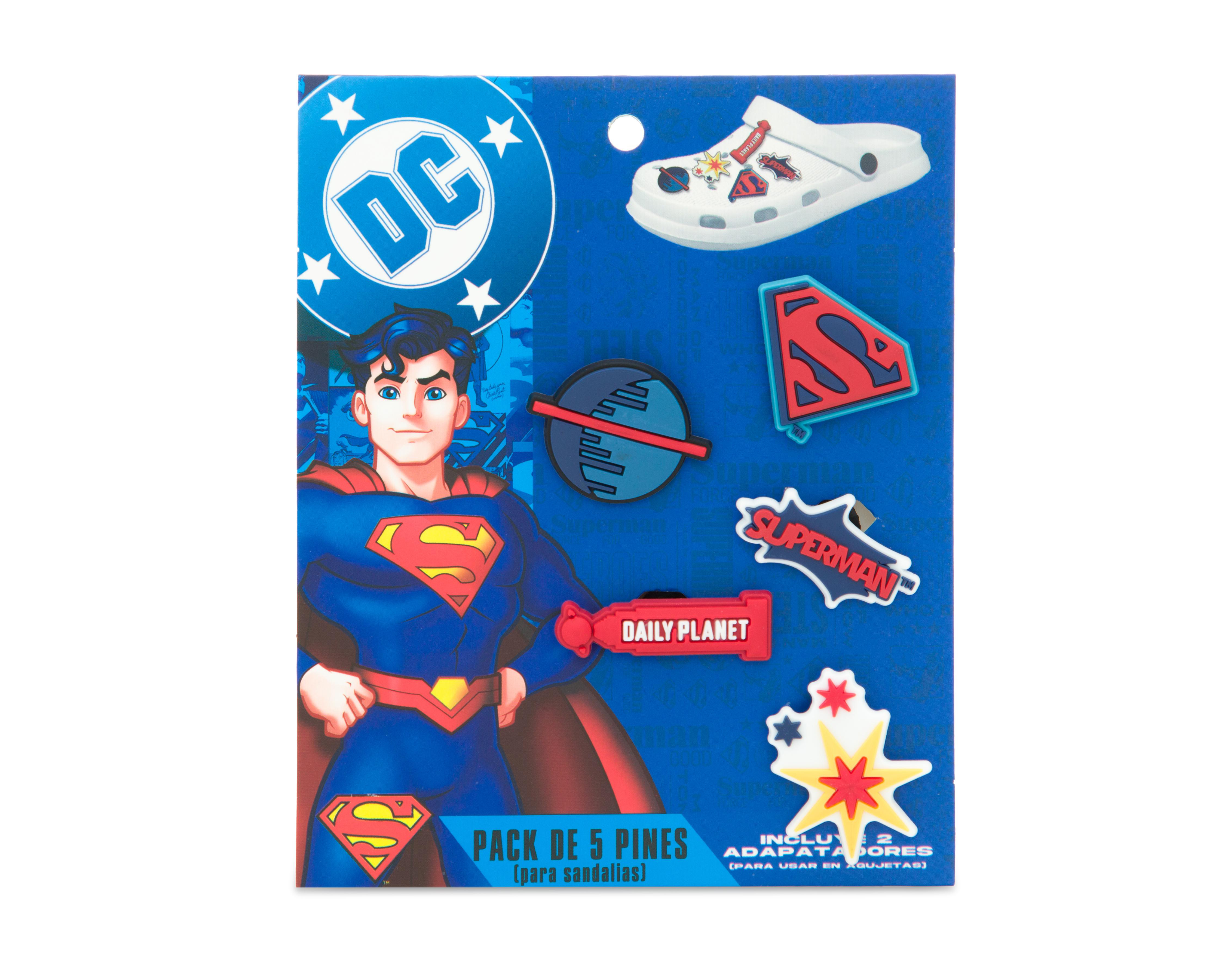 Paquete de Pines para Calzado Superman 5 Piezas