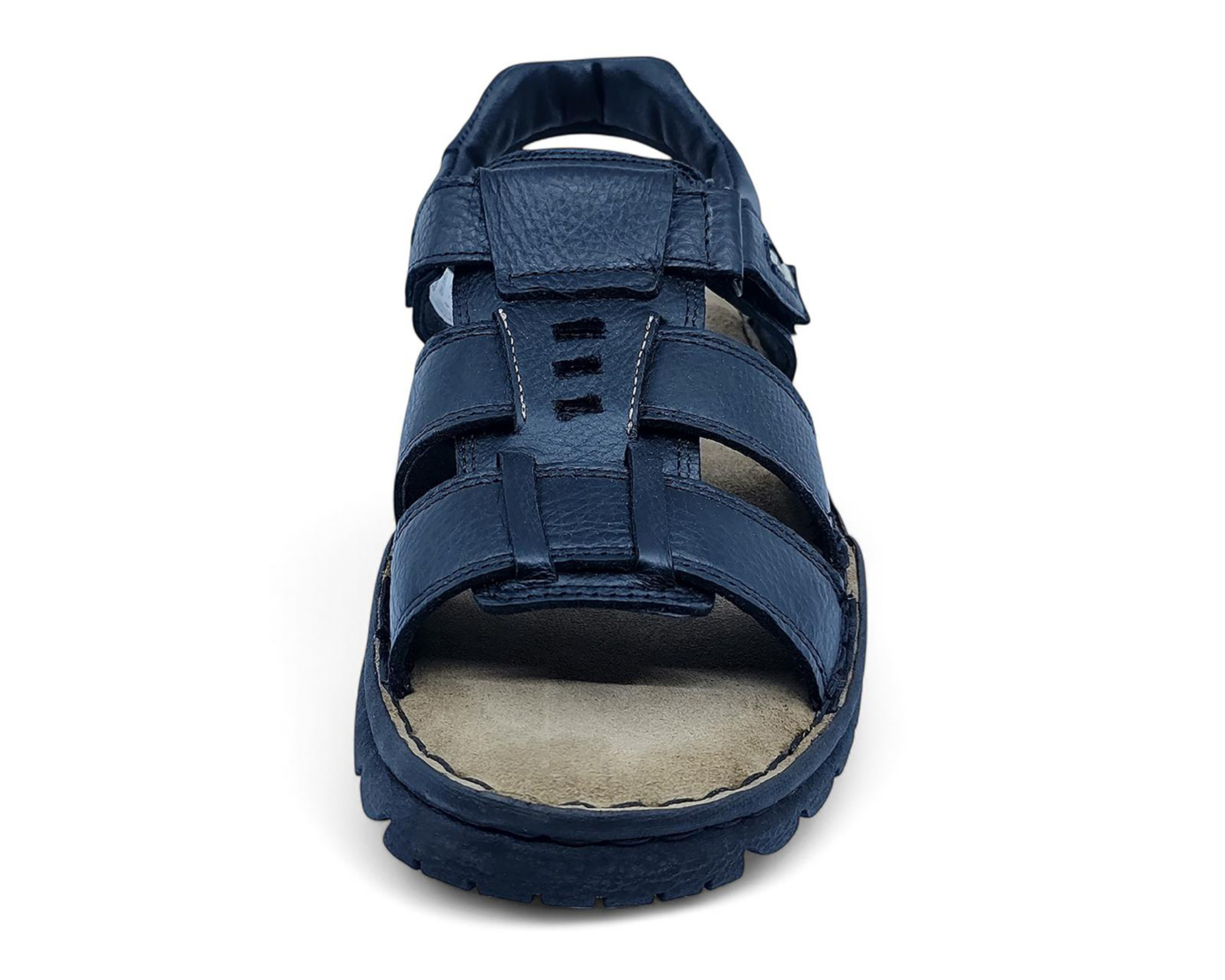 Foto 6 pulgar | Sandalias Confort Lobo Solo de Piel para Hombre