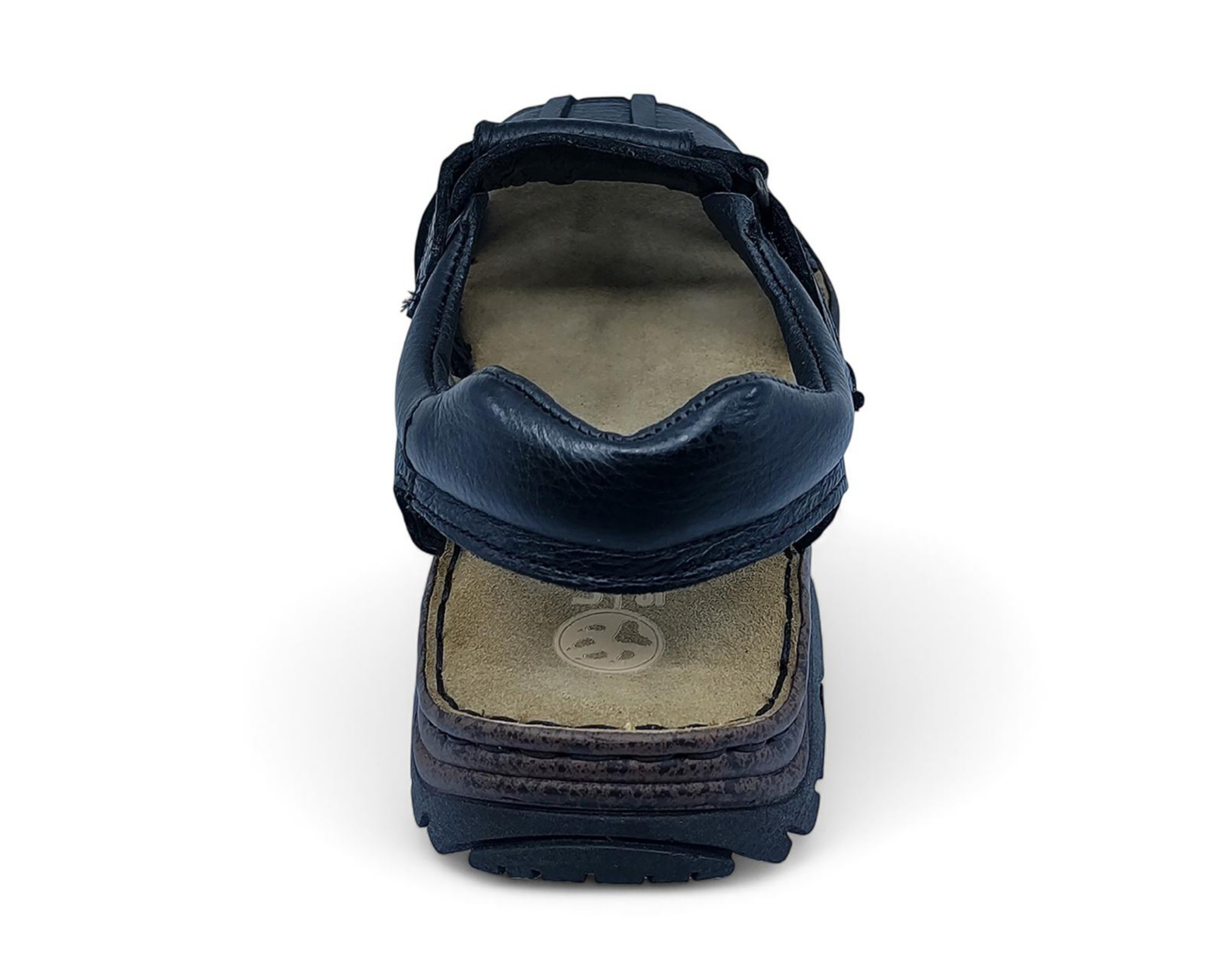 Foto 7 pulgar | Sandalias Confort Lobo Solo de Piel para Hombre