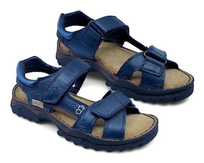 Foto 1 | Sandalias Confort Lobo Solo de Piel para Hombre