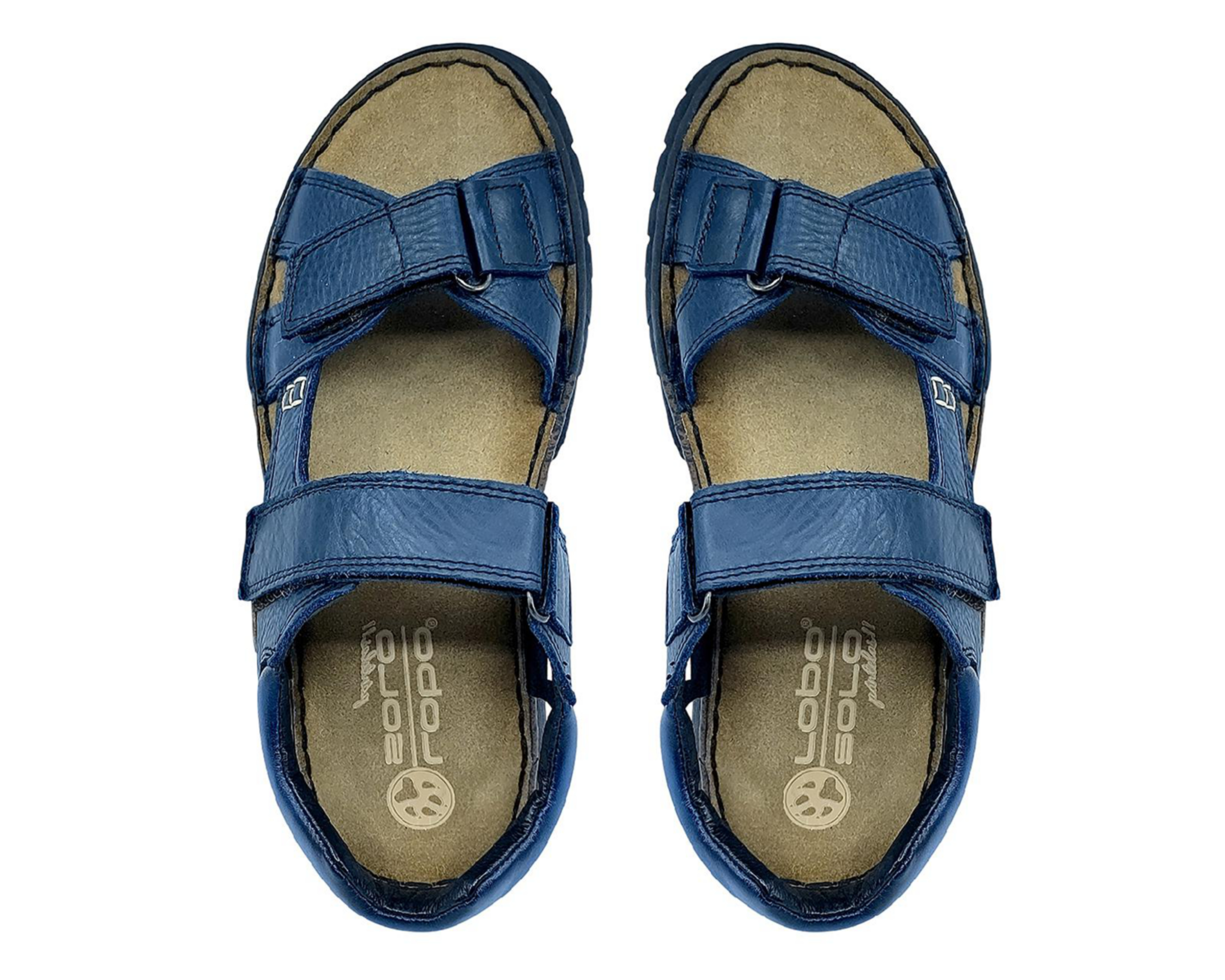 Foto 4 pulgar | Sandalias Confort Lobo Solo de Piel para Hombre