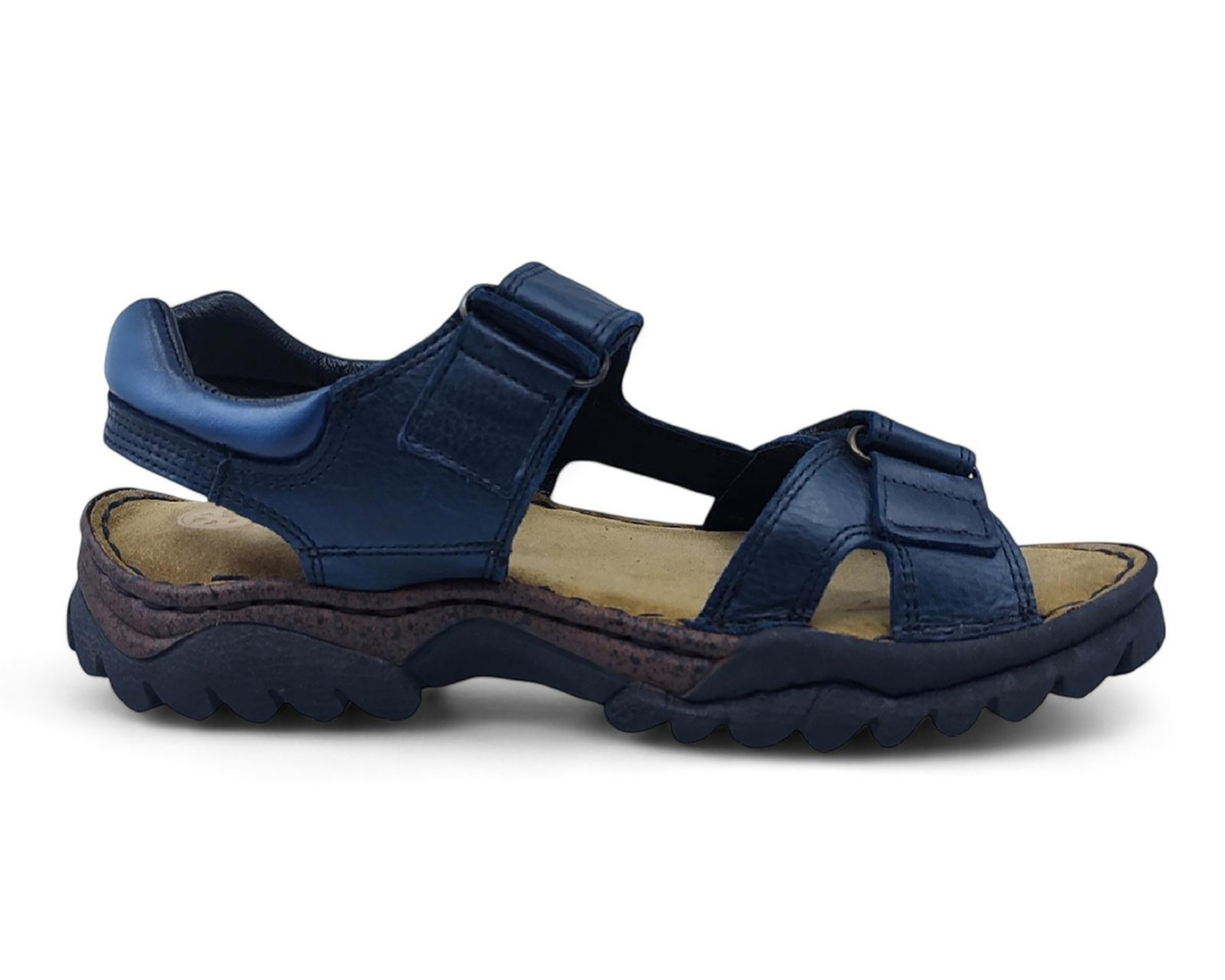 Foto 5 pulgar | Sandalias Confort Lobo Solo de Piel para Hombre