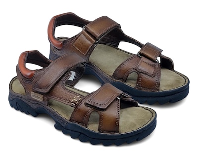 Foto 1 | Sandalias Confort Lobo Solo de Piel para Hombre