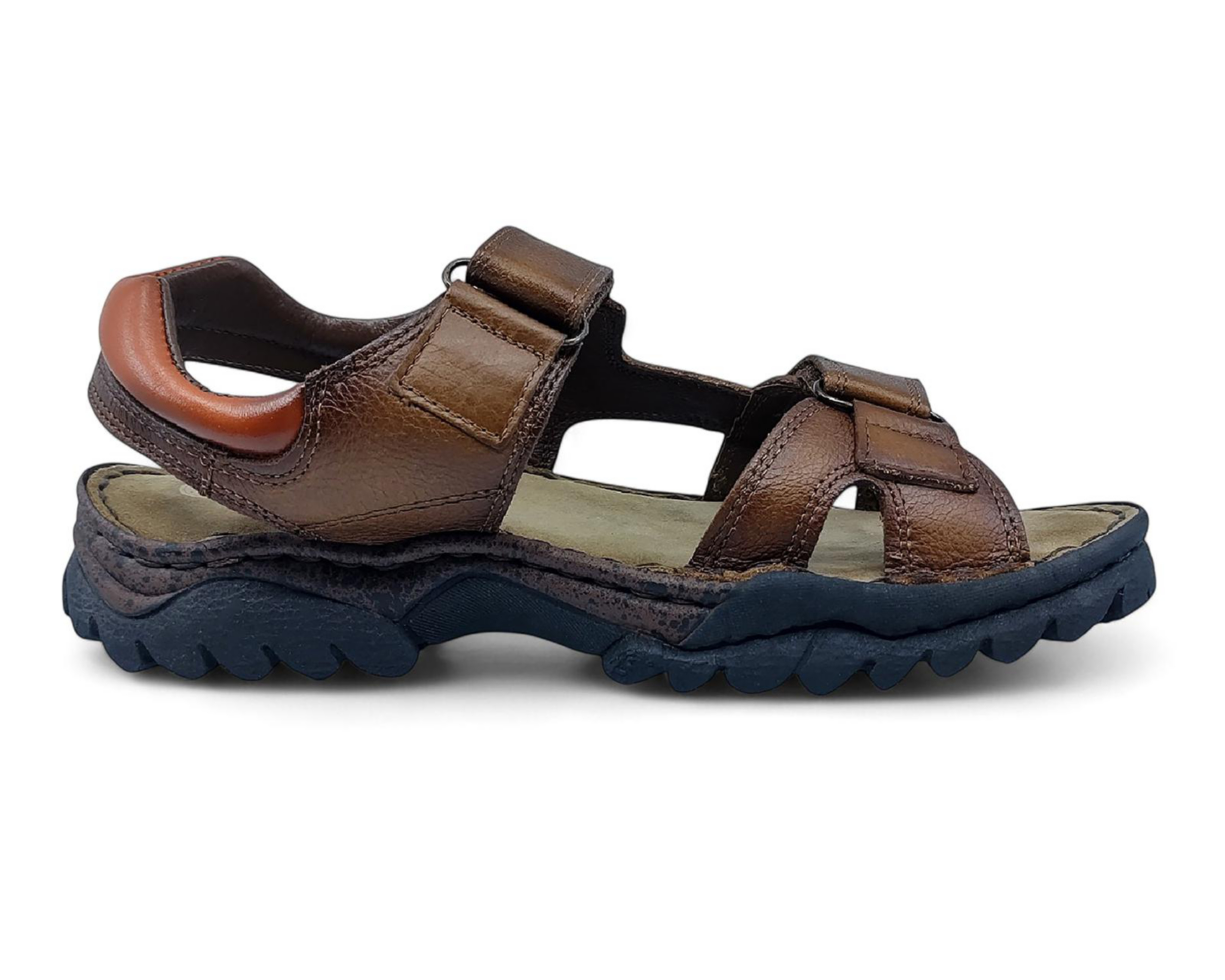 Foto 5 pulgar | Sandalias Confort Lobo Solo de Piel para Hombre