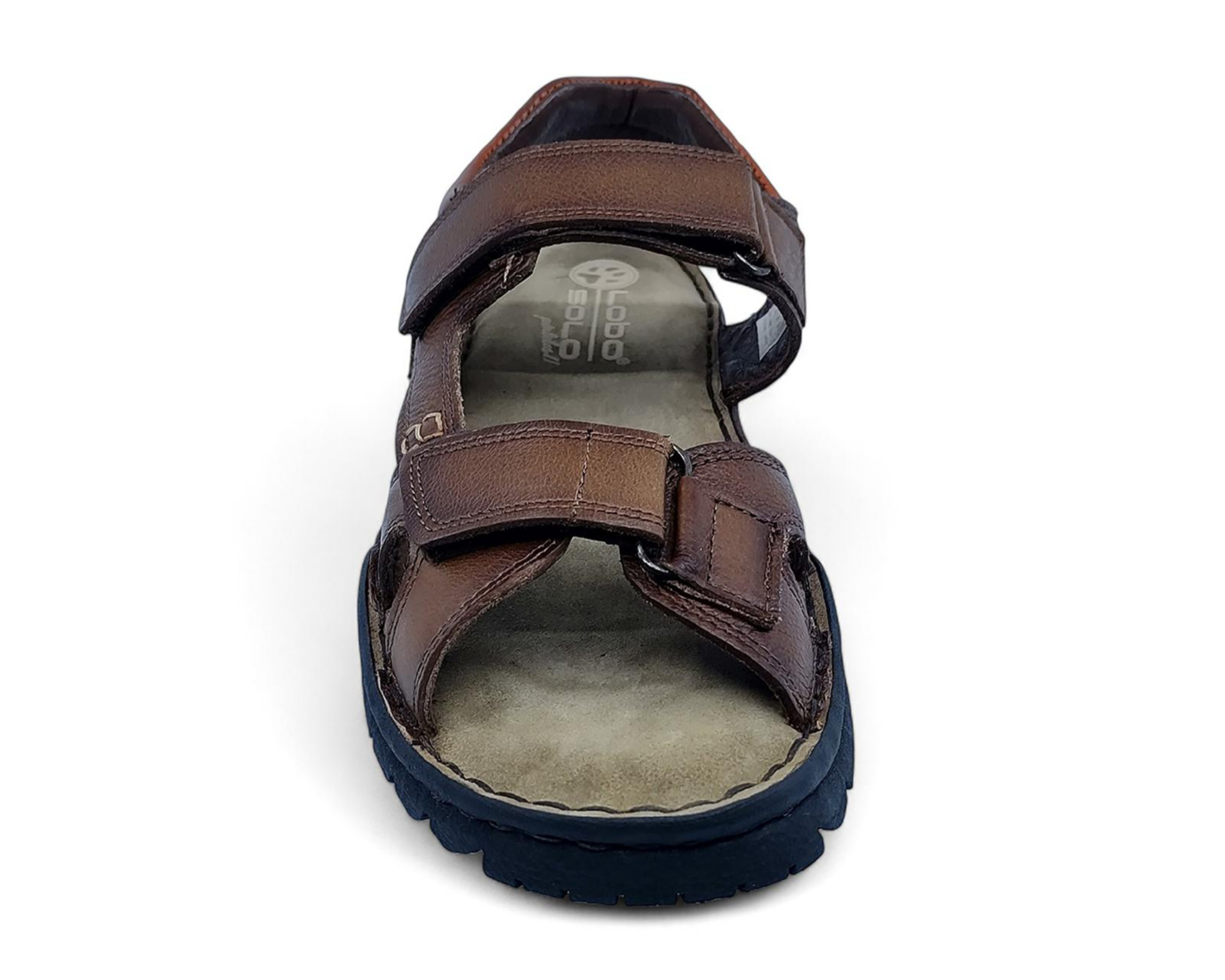 Foto 6 pulgar | Sandalias Confort Lobo Solo de Piel para Hombre