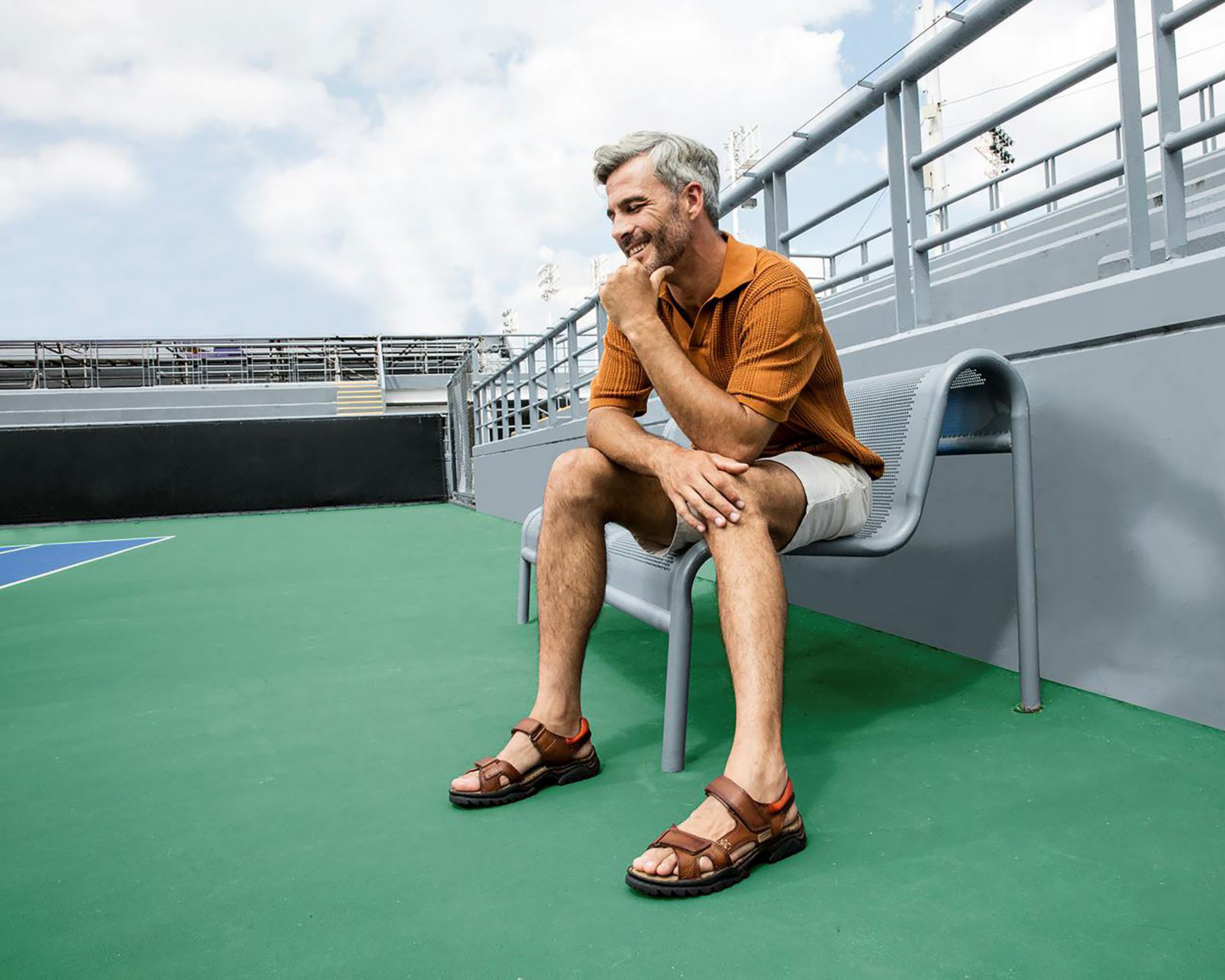 Foto 7 | Sandalias Confort Lobo Solo de Piel para Hombre