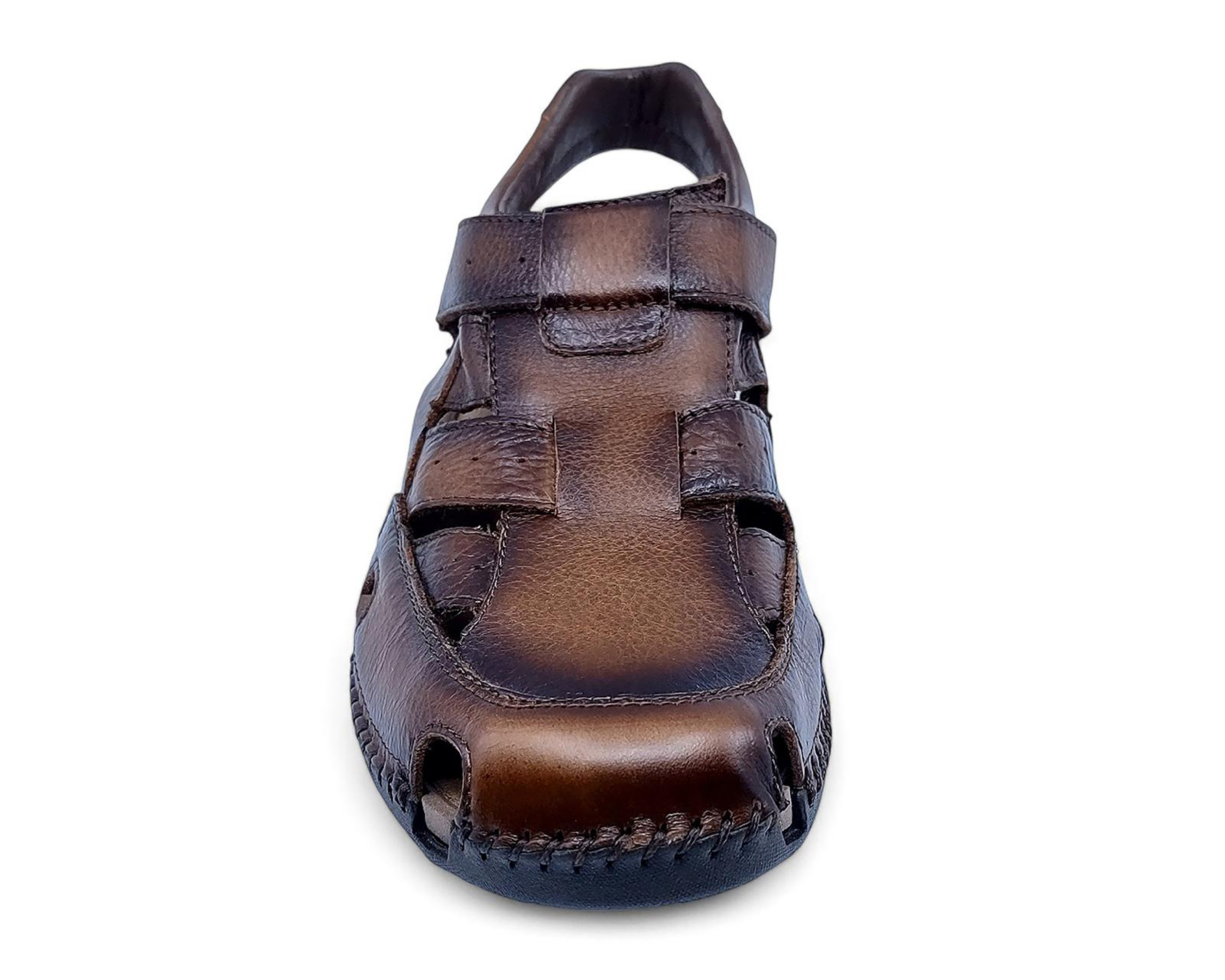 Foto 6 pulgar | Sandalias Confort Lobo Solo de Piel para Hombre