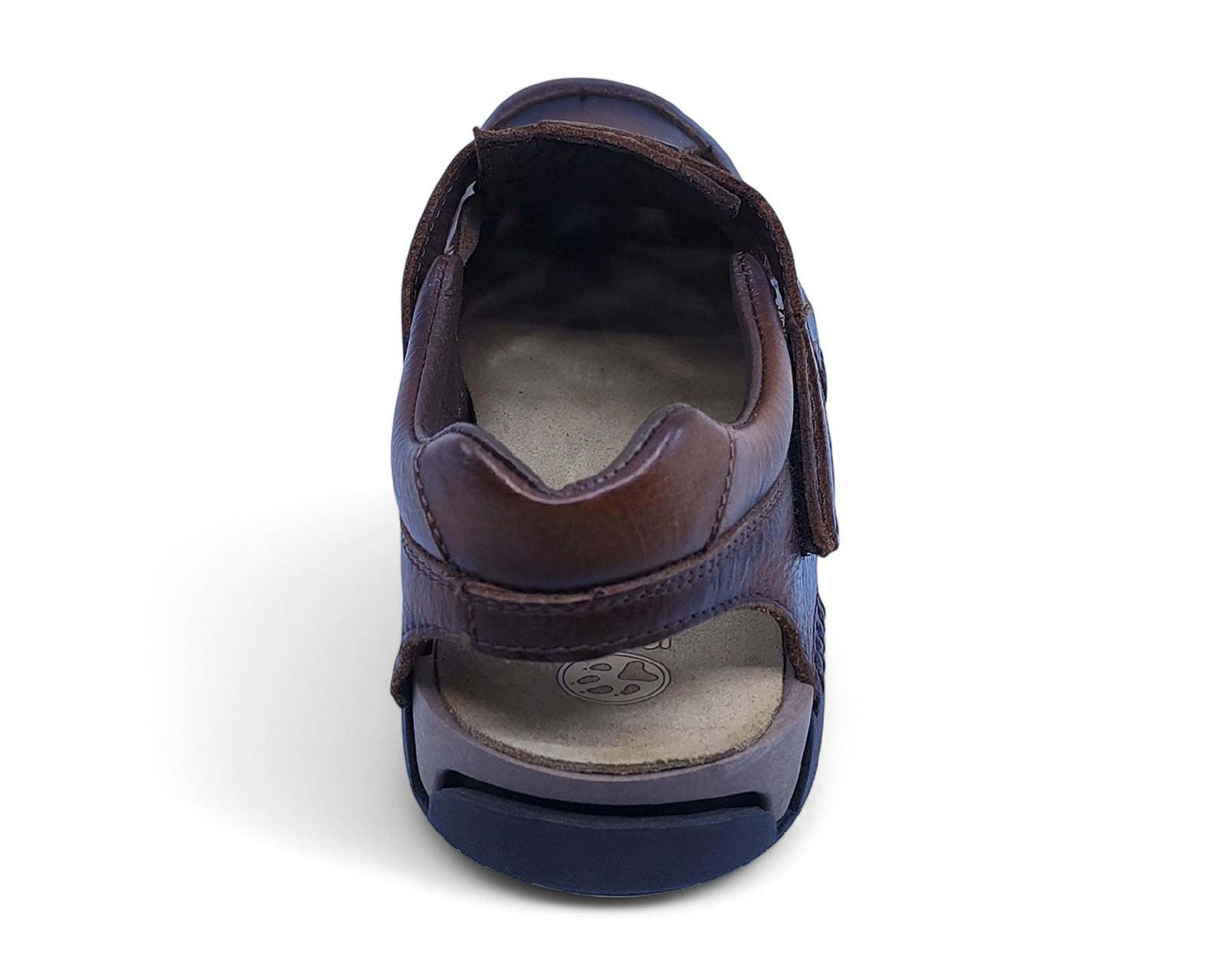 Foto 7 pulgar | Sandalias Confort Lobo Solo de Piel para Hombre