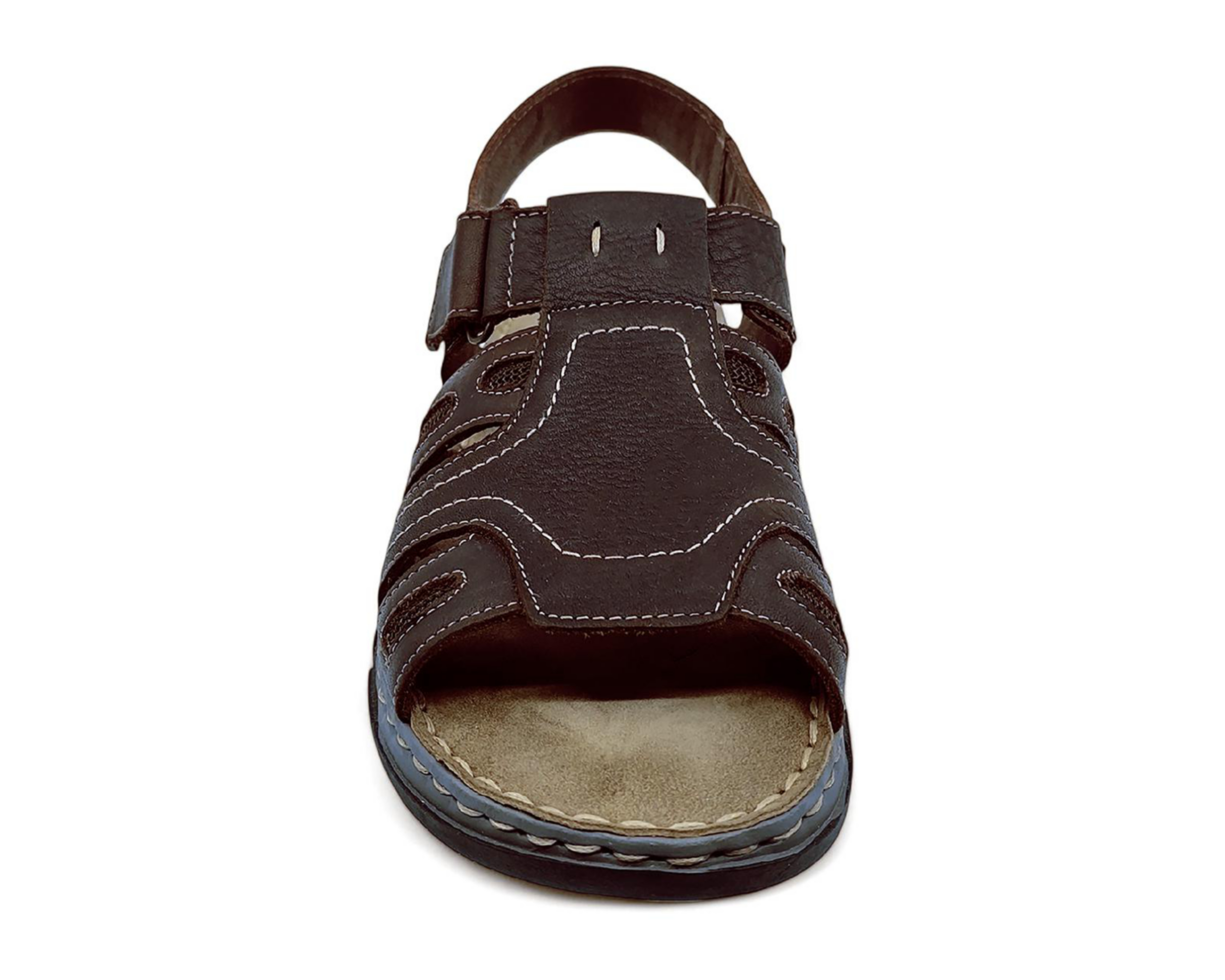 Foto 6 pulgar | Sandalias de Playa Lobo Solo de Piel para Hombre
