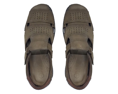 Foto 3 | Sandalias de Playa Lobo Solo de Piel para Hombre