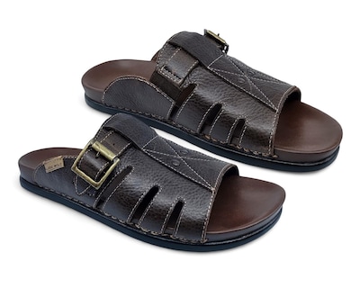 Foto 1 | Sandalias de Playa Lobo Solo de Piel para Hombre
