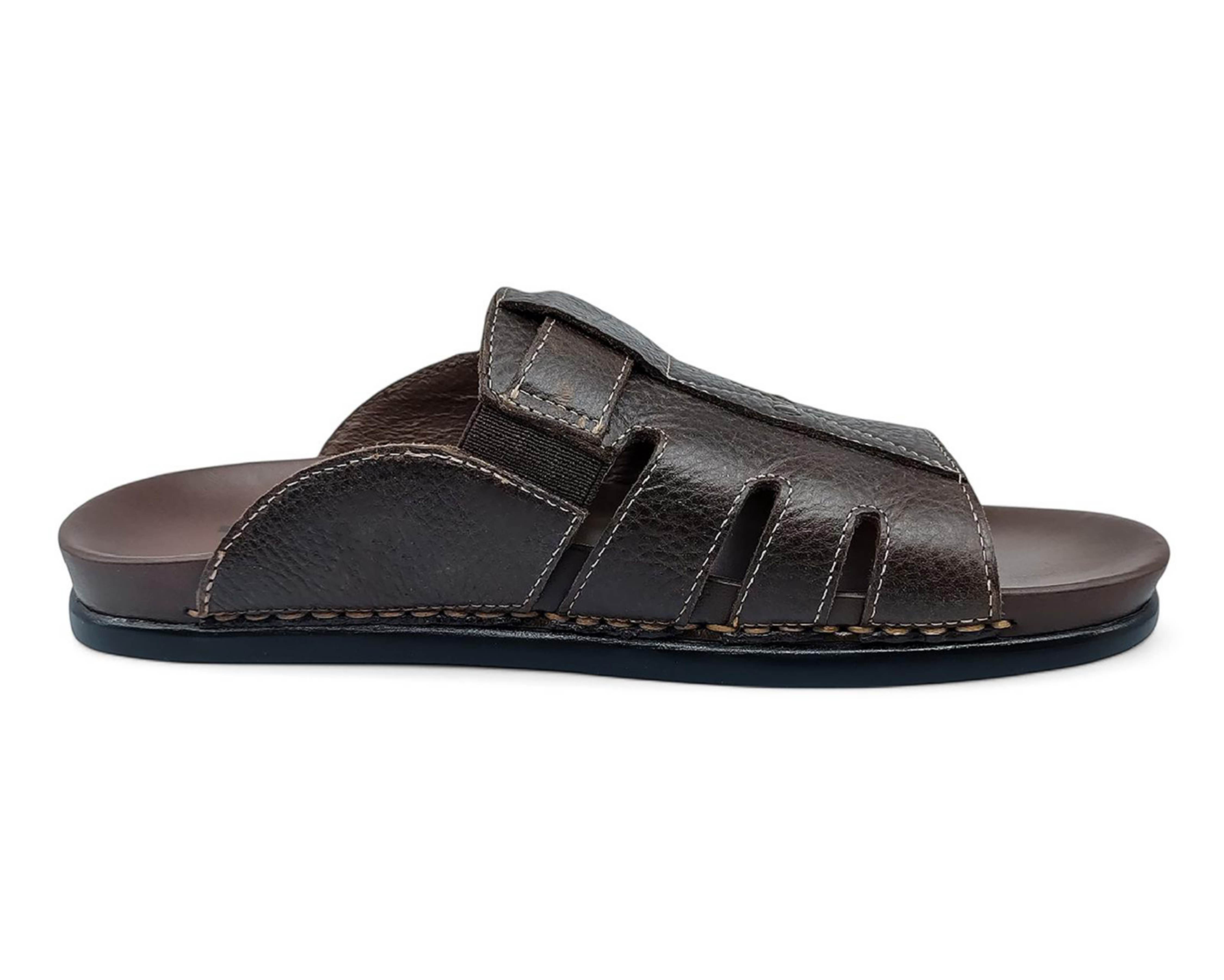 Foto 5 pulgar | Sandalias de Playa Lobo Solo de Piel para Hombre