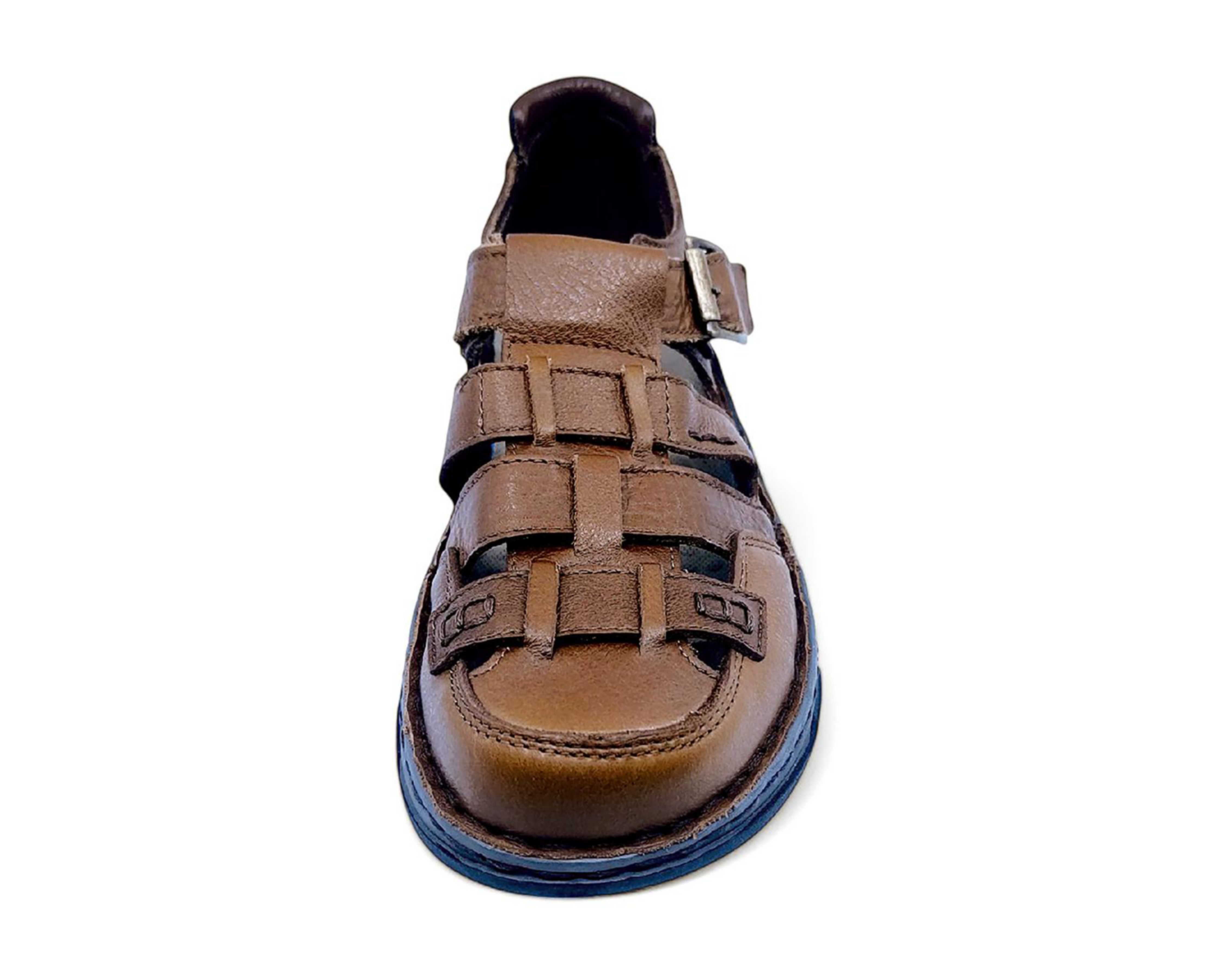 Foto 6 pulgar | Sandalias de Playa Lobo Solo de Piel para Hombre
