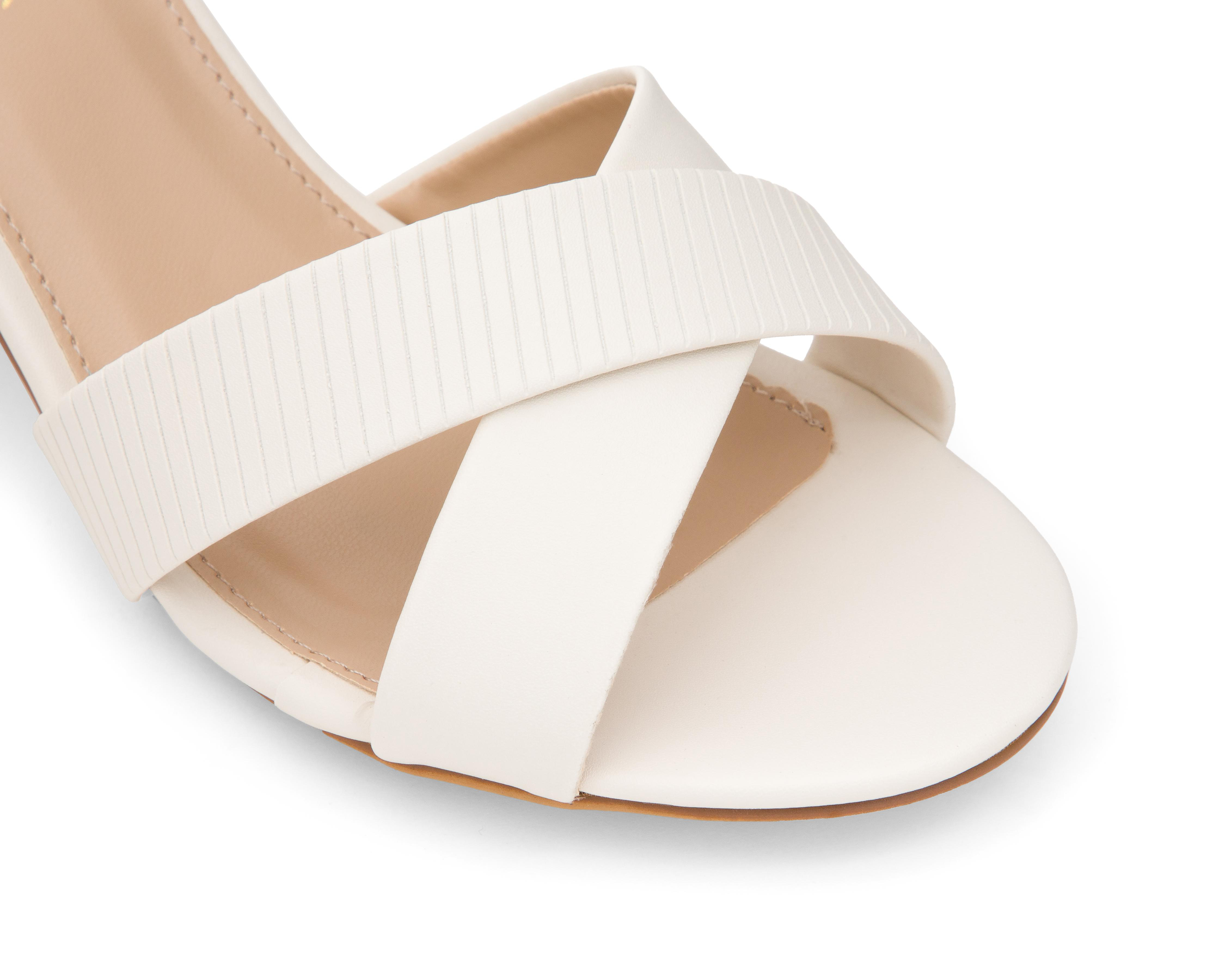 Foto 6 | Sandalias de Tacón Lady Paulina Almendra para Mujer