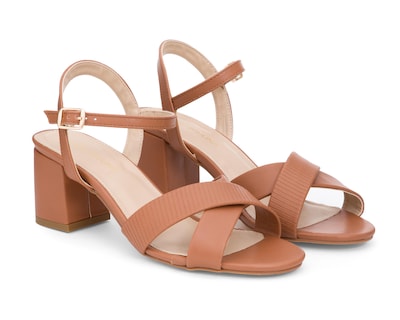 Foto 1 | Sandalias de Tacón Lady Paulina Almendra para Mujer