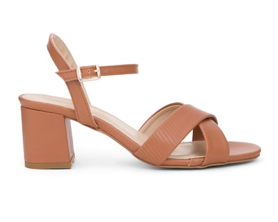 Foto 2 | Sandalias de Tacón Lady Paulina Almendra para Mujer