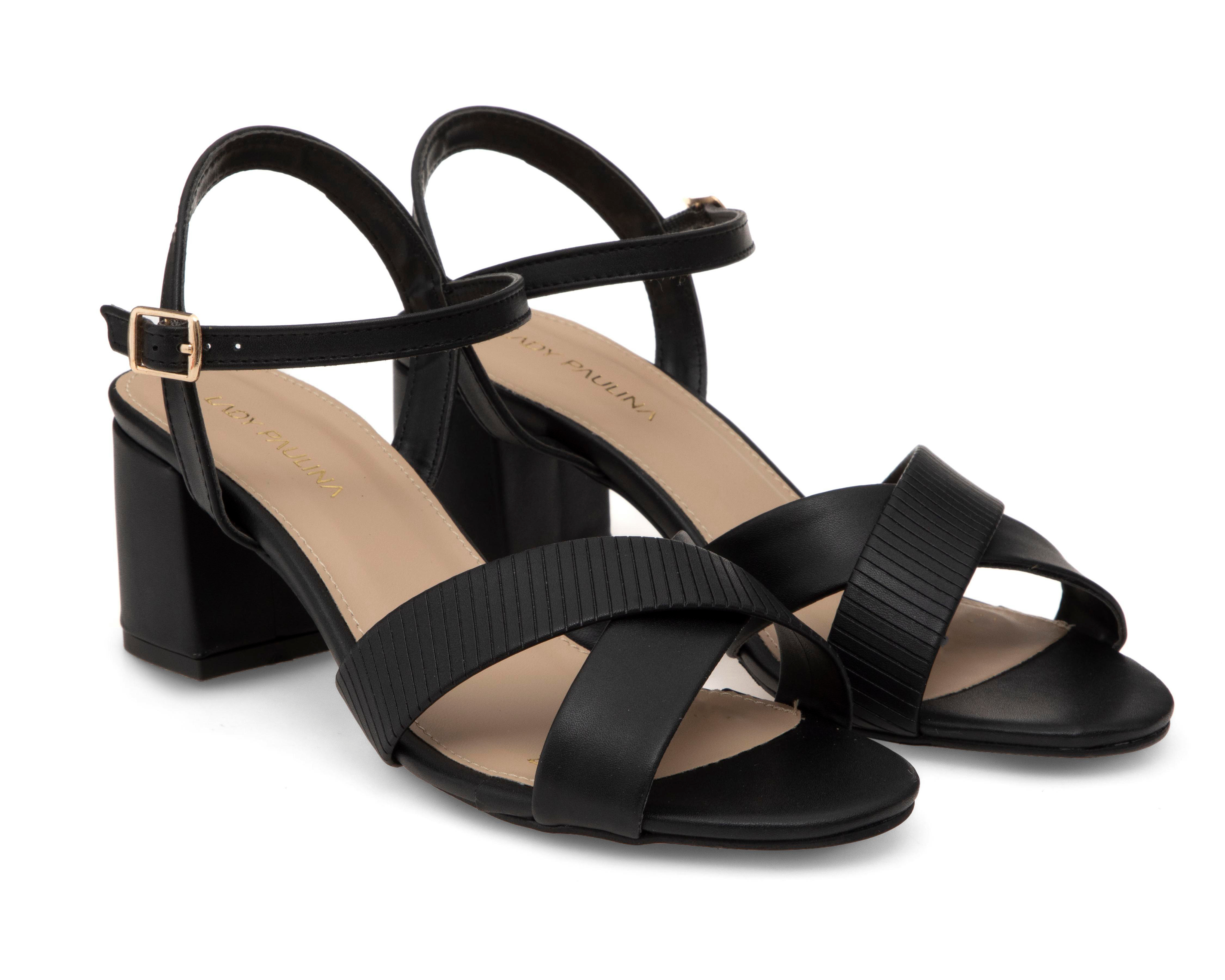 Foto 1 | Sandalias de Tacón Lady Paulina Almendra para Mujer