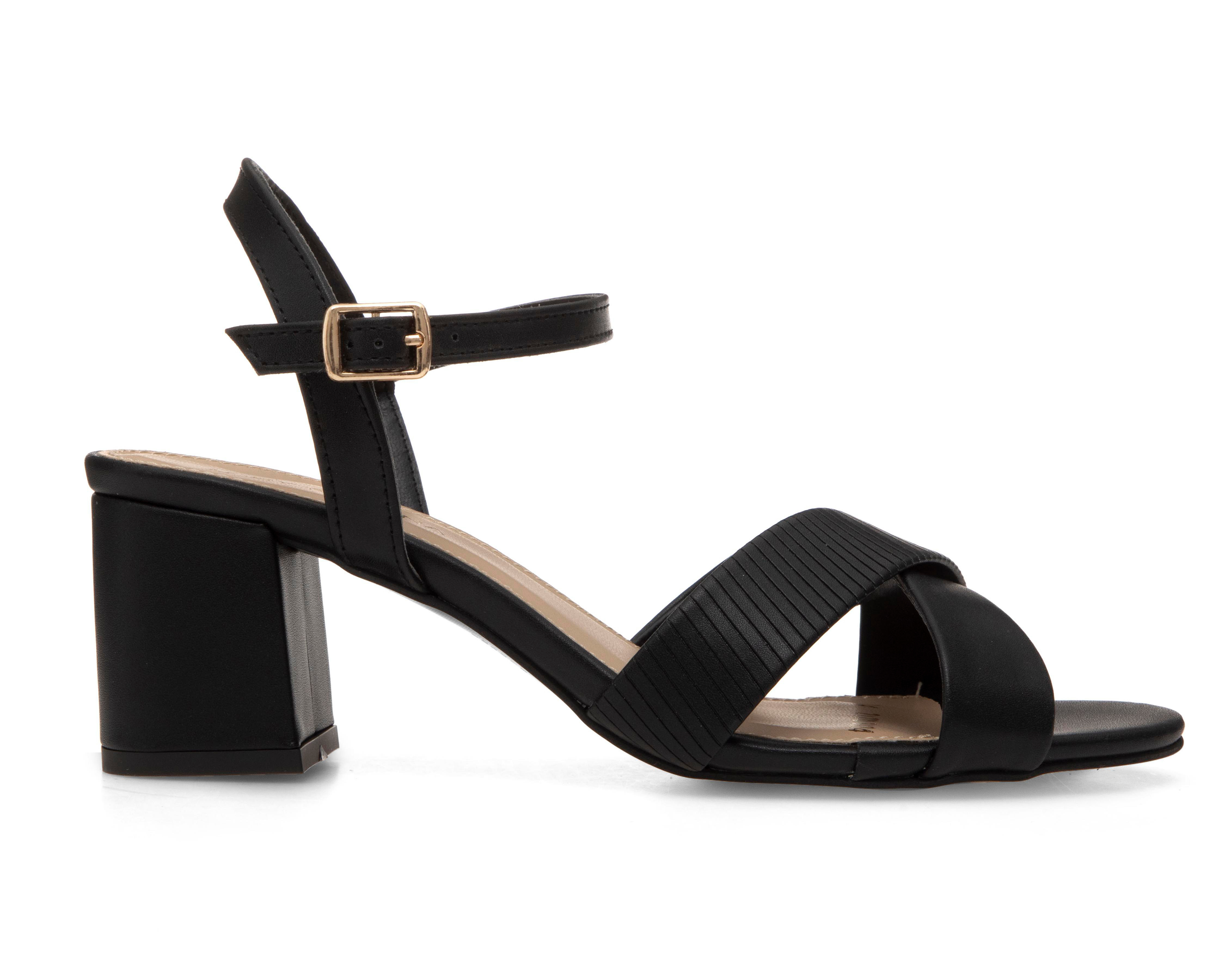 Foto 2 | Sandalias de Tacón Lady Paulina Almendra para Mujer