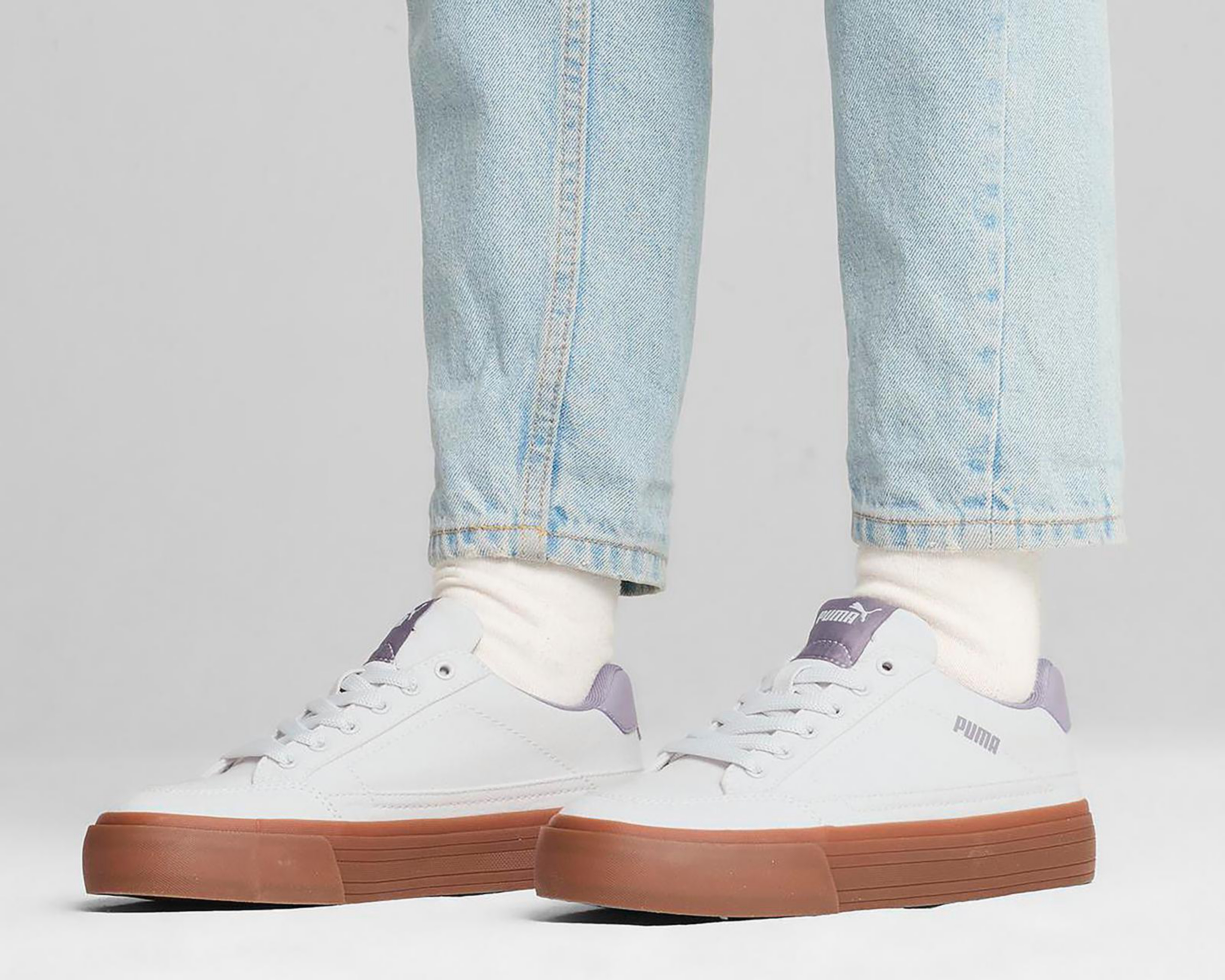 Foto 8 pulgar | Tenis Puma Court Classic Vulc para Mujer